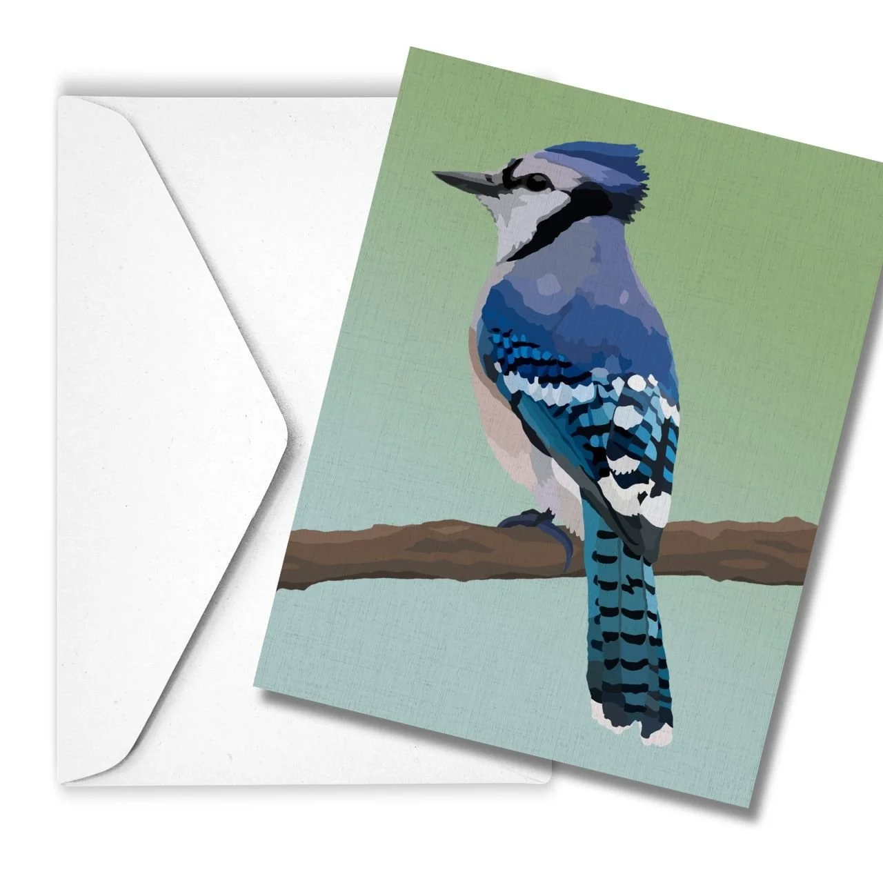 Blue Jay | Linen Note Card