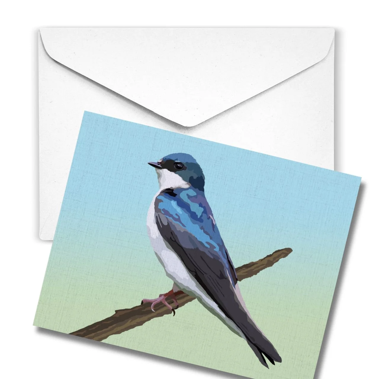 Tree Swallow | Linen Note Card