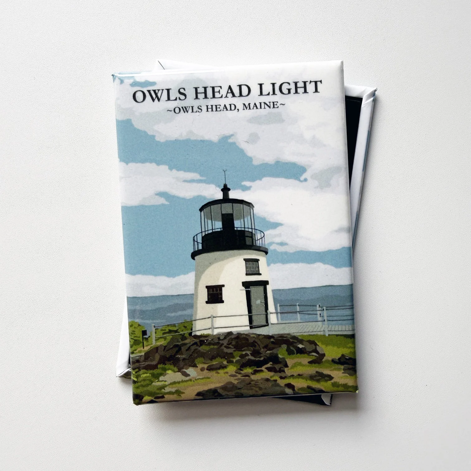 Owls Head Light, Owls Head, Maine | 2x3" Glossy Durable Fridge Magnet