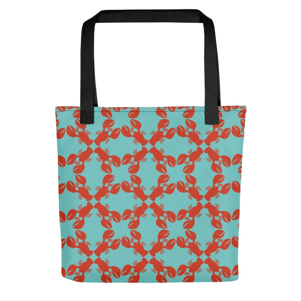 Lobster Pattern Tote