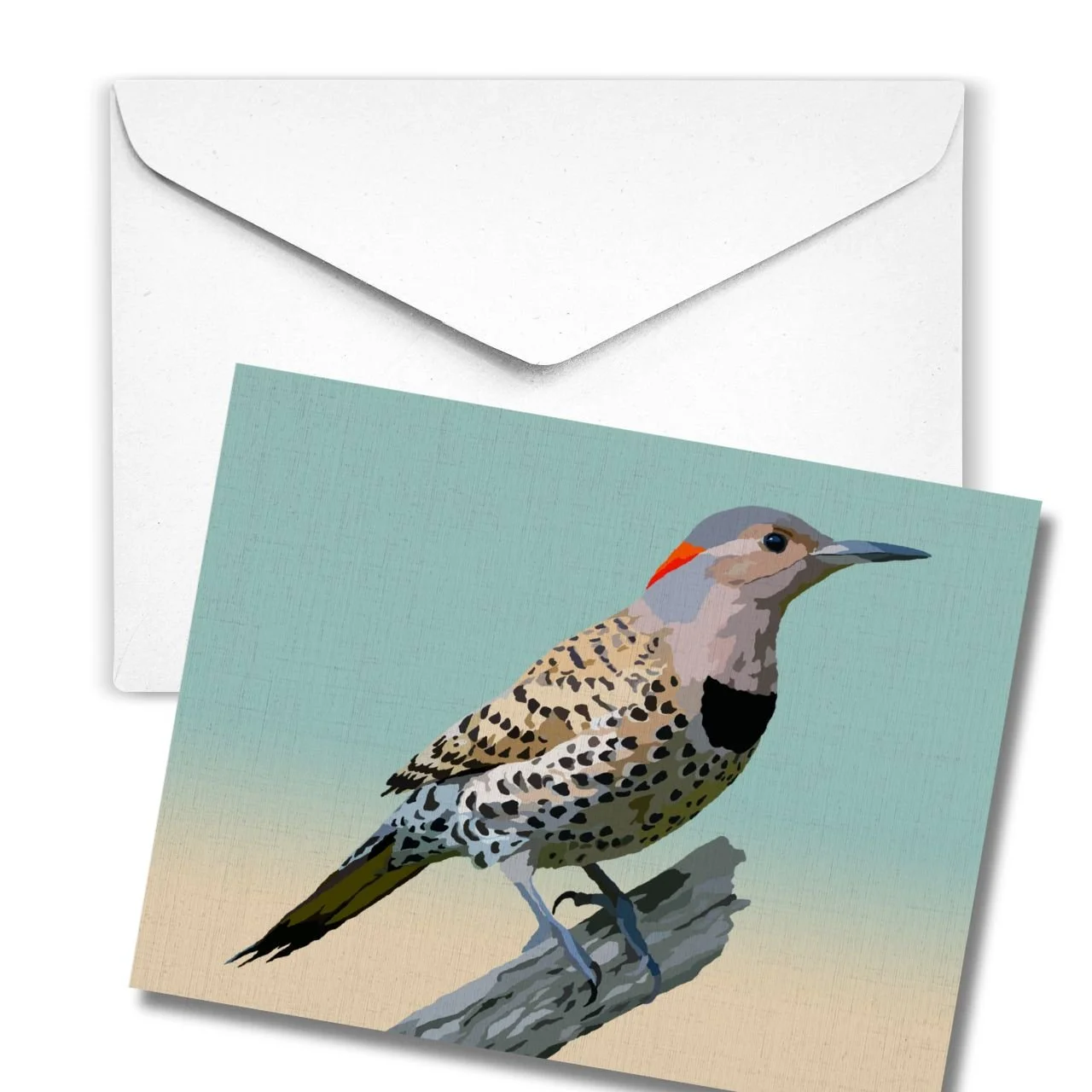 Northern Flicker | Linen Note Card