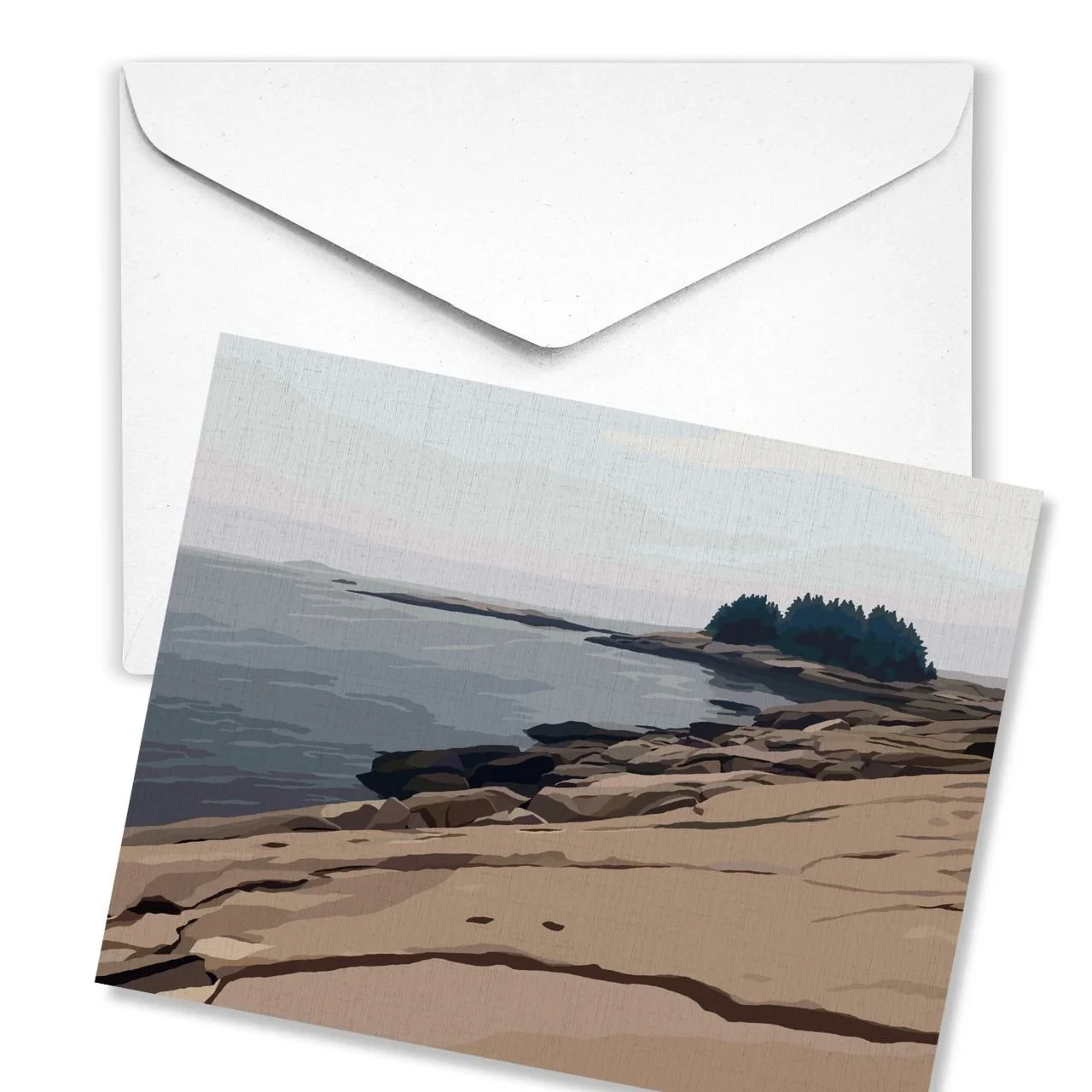Great Wass Island, Beals, Maine | Linen Note Card