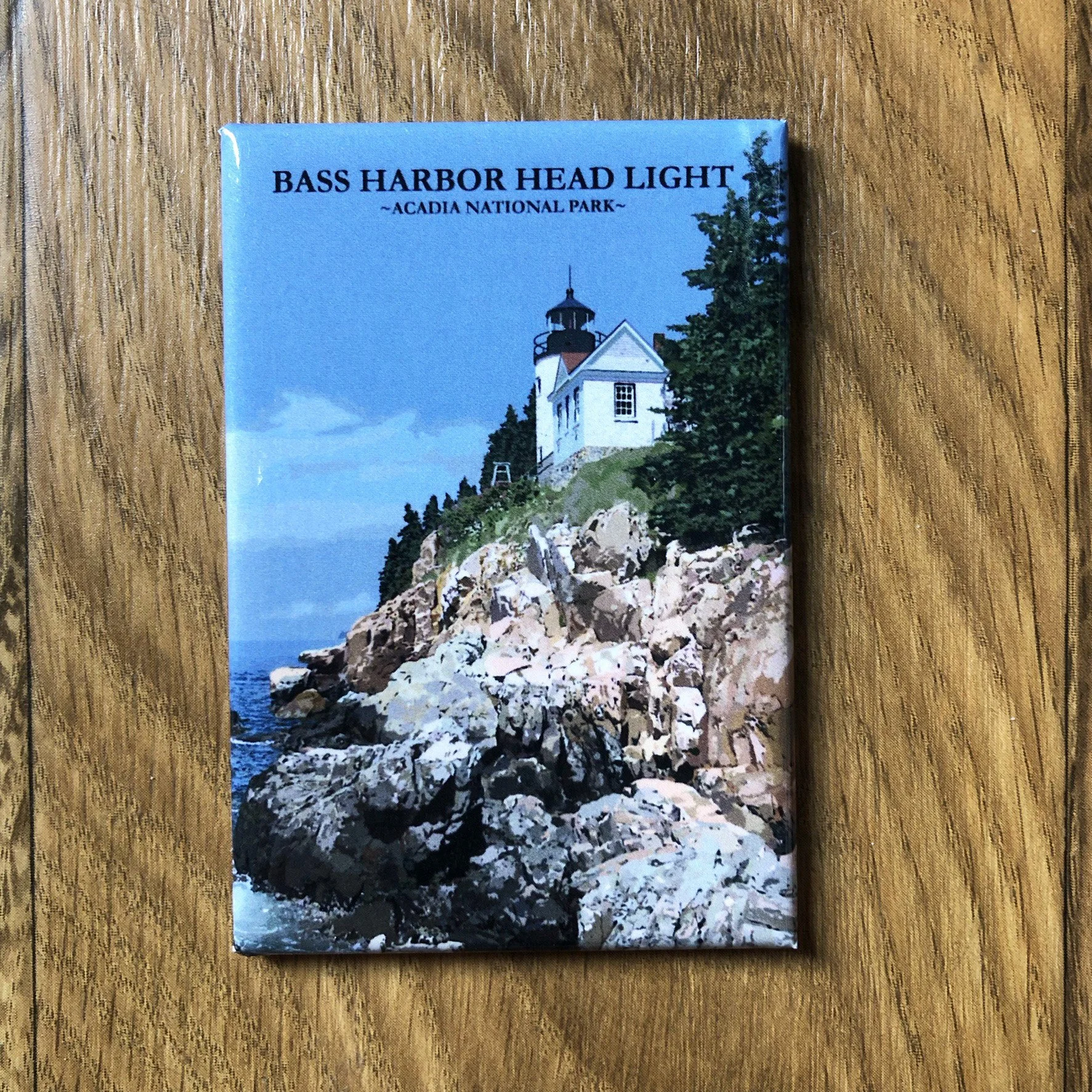 Bass Harbor Head LightAcadia National Park | 2x3" Glossy Durable Fridge Magnet