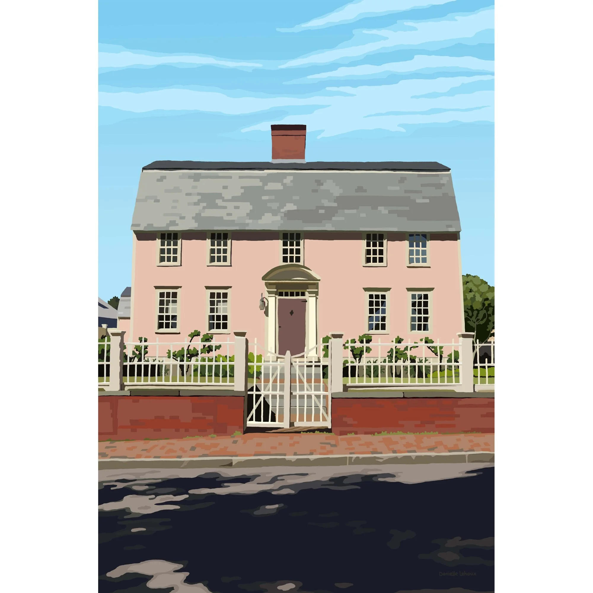Oracle House, Portsmouth New Hampshire Print