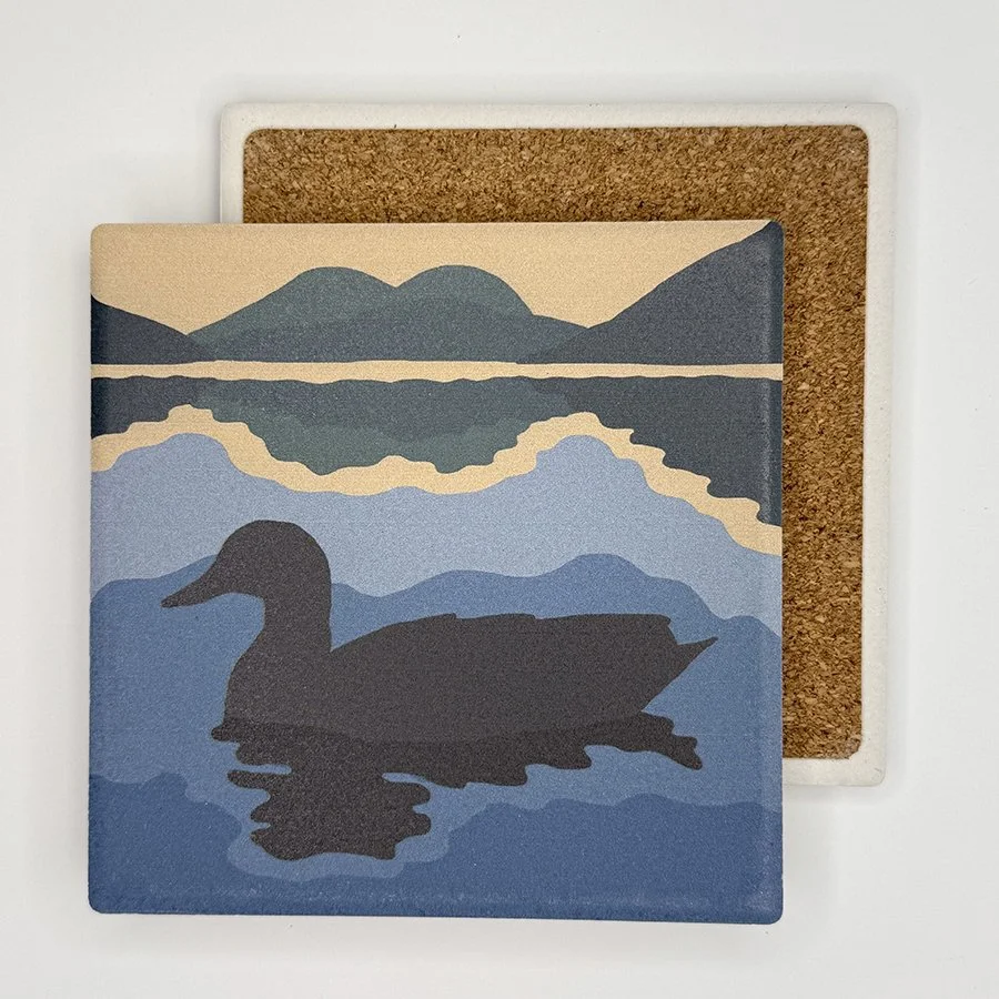Duck Silhouette | Absorbent Stone Coaster