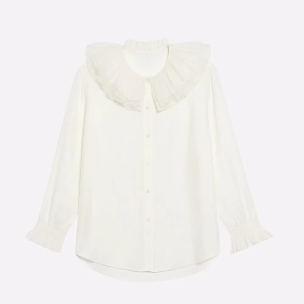 Ruffle Collar Blouse