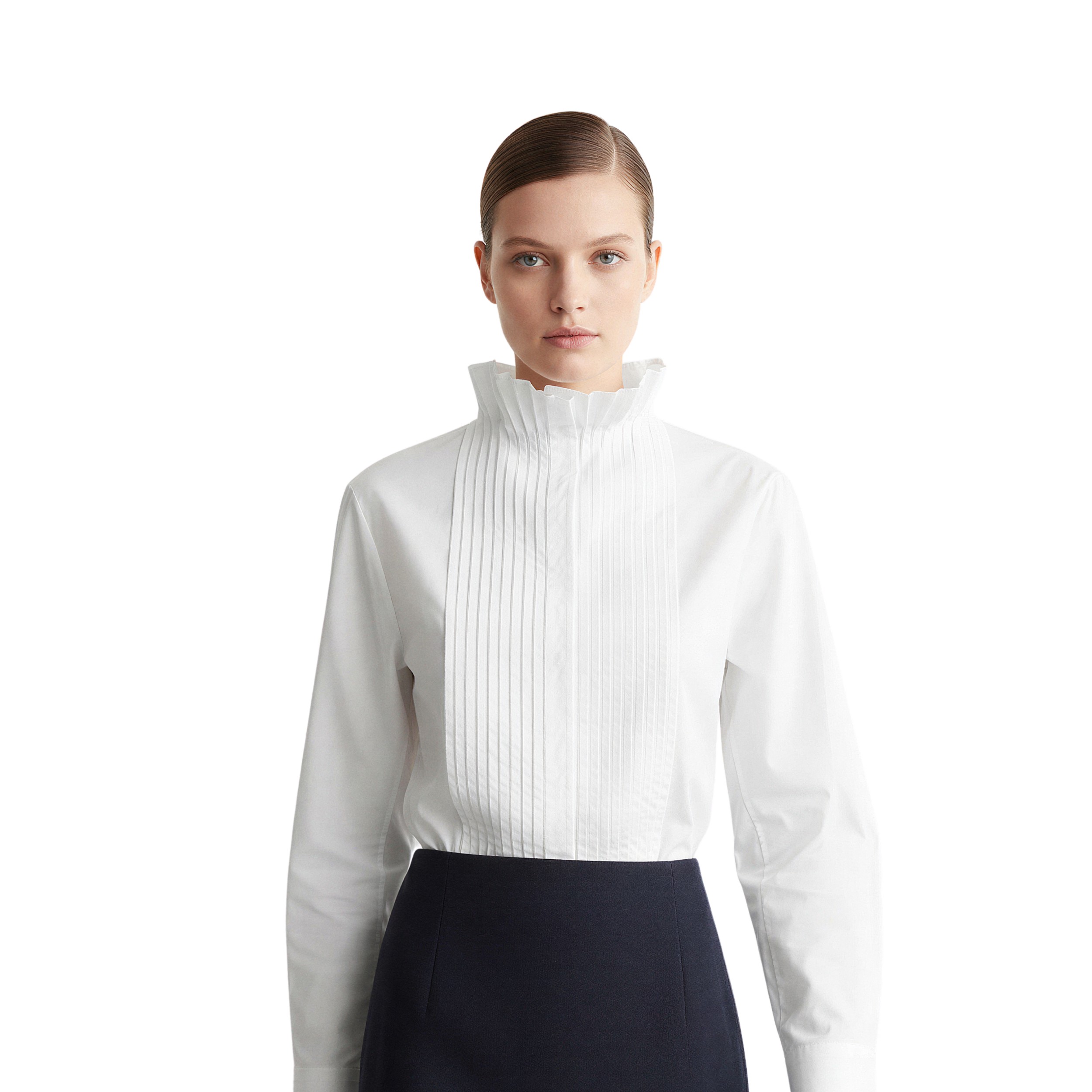 The Upright Ruffle Blouse