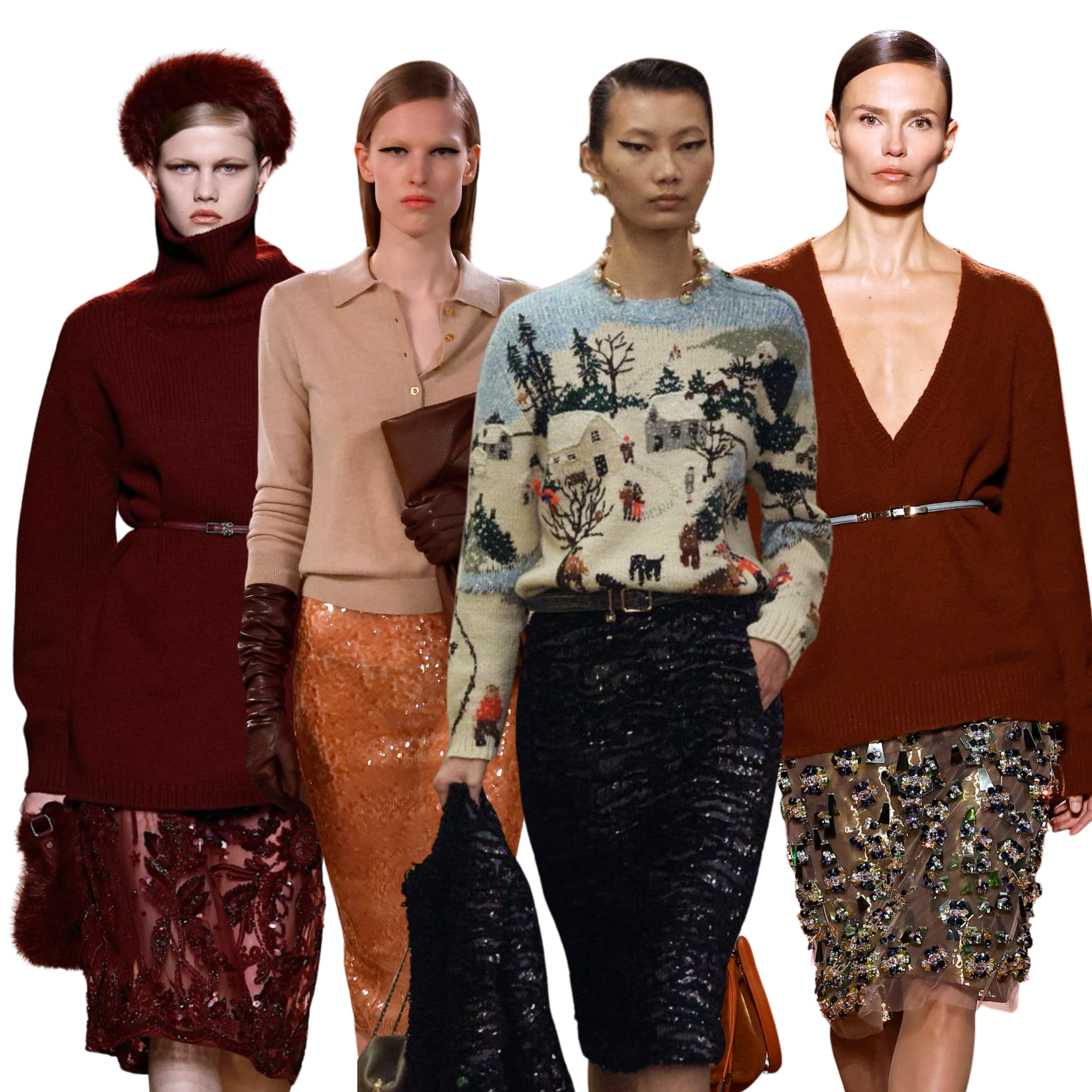 Sequin Skirt: Outfit Memo