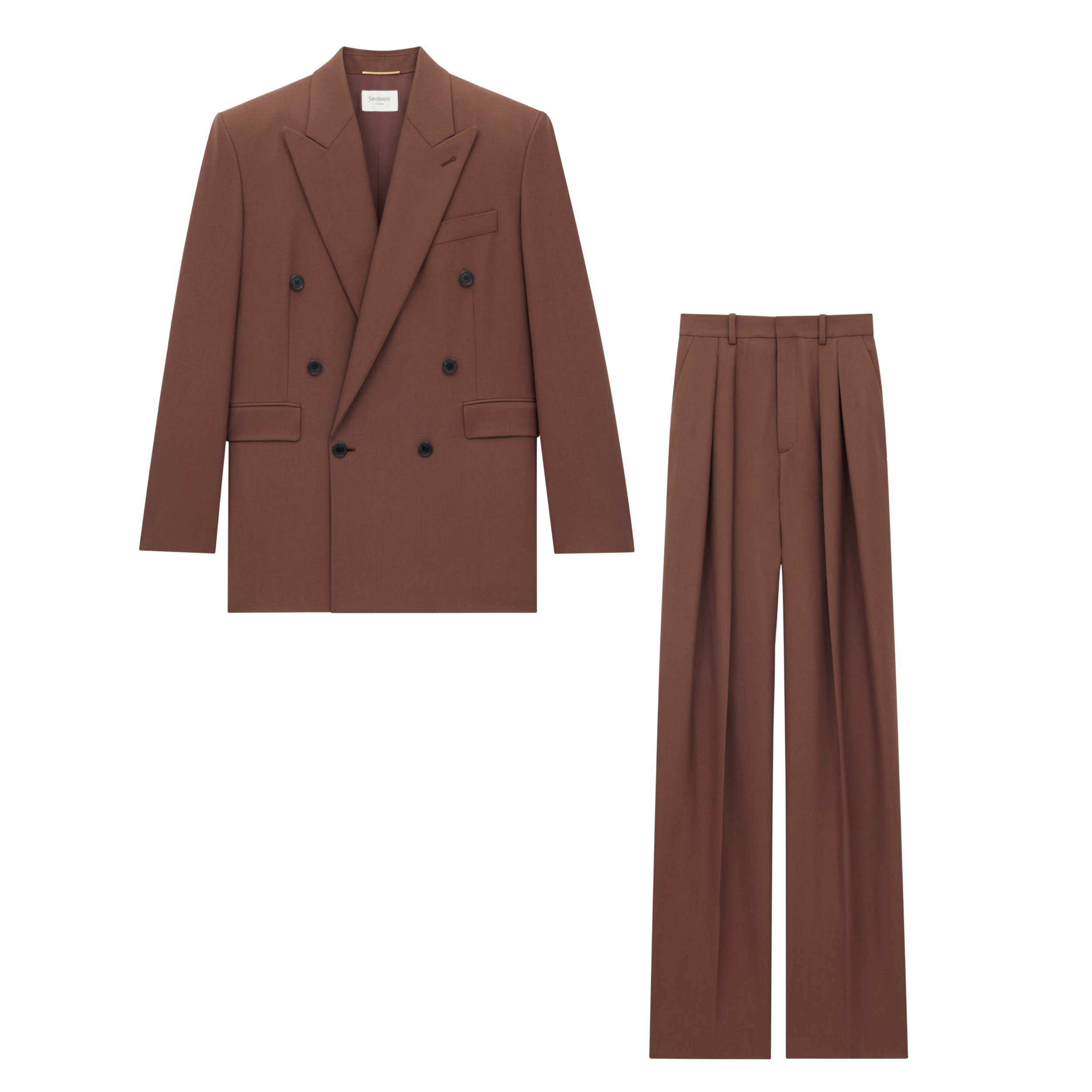 Saint Laurent Wool Gabardine (Brown)