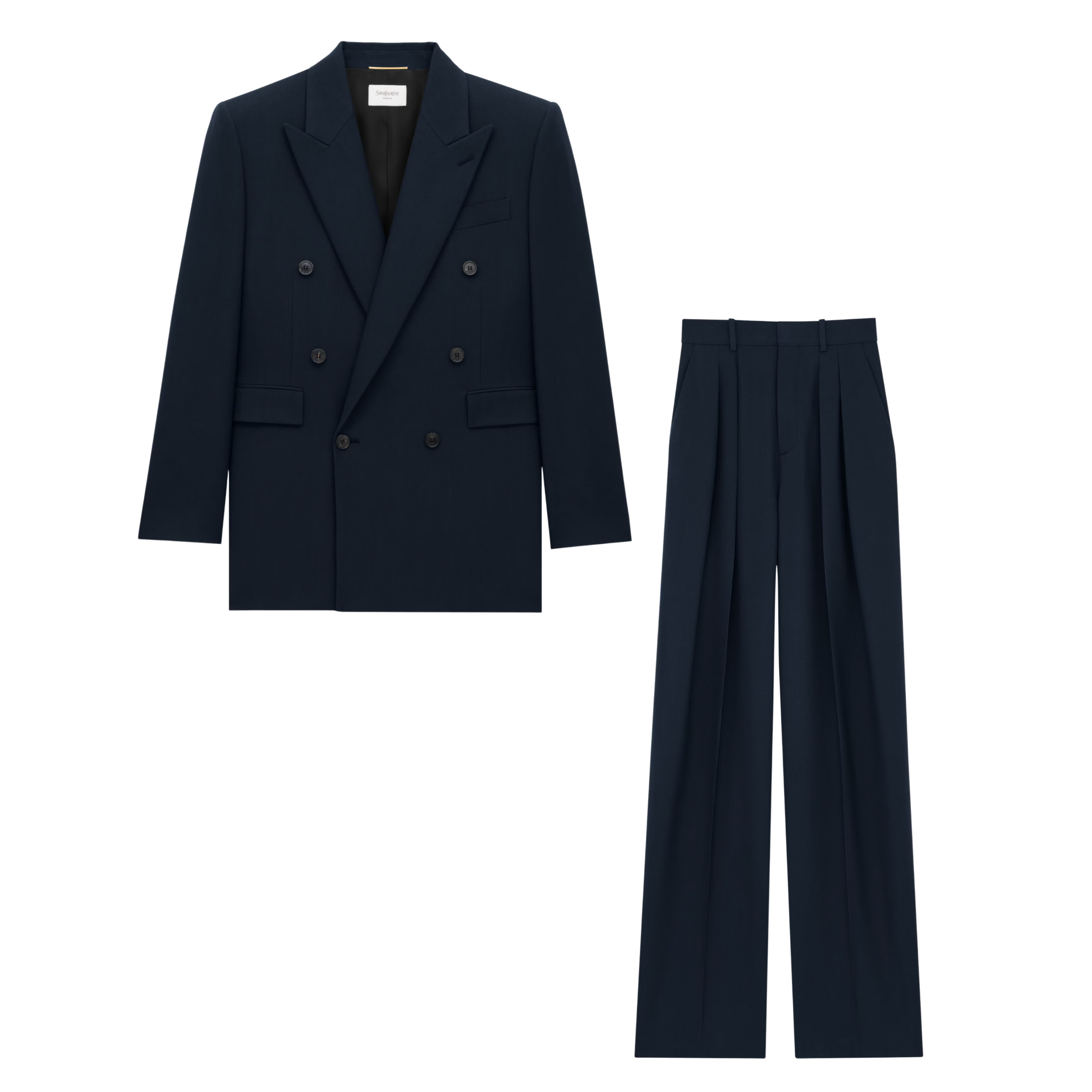Saint Laurent Wool Gabardine (Navy)