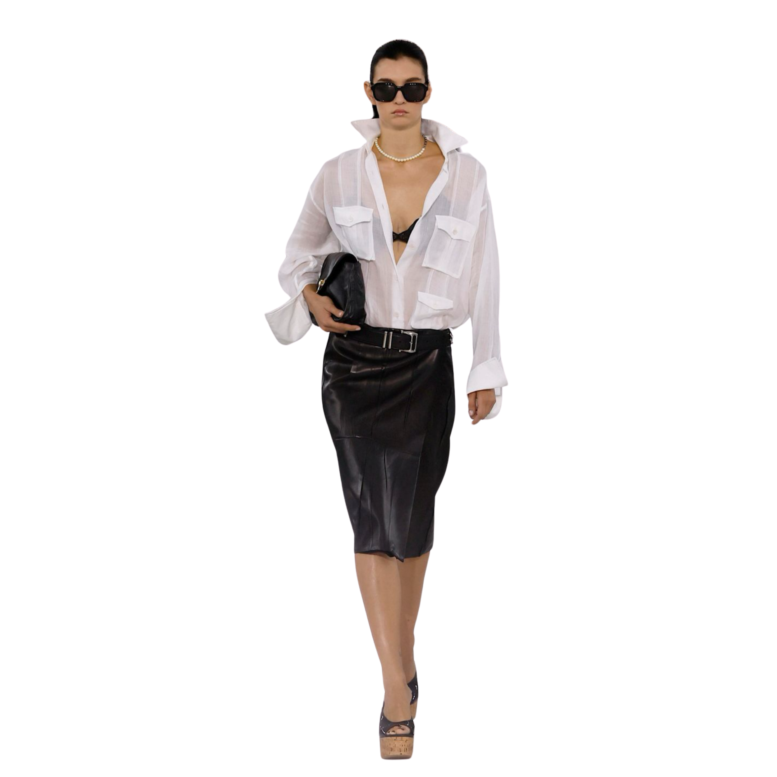 The Leather Pencil Skirt