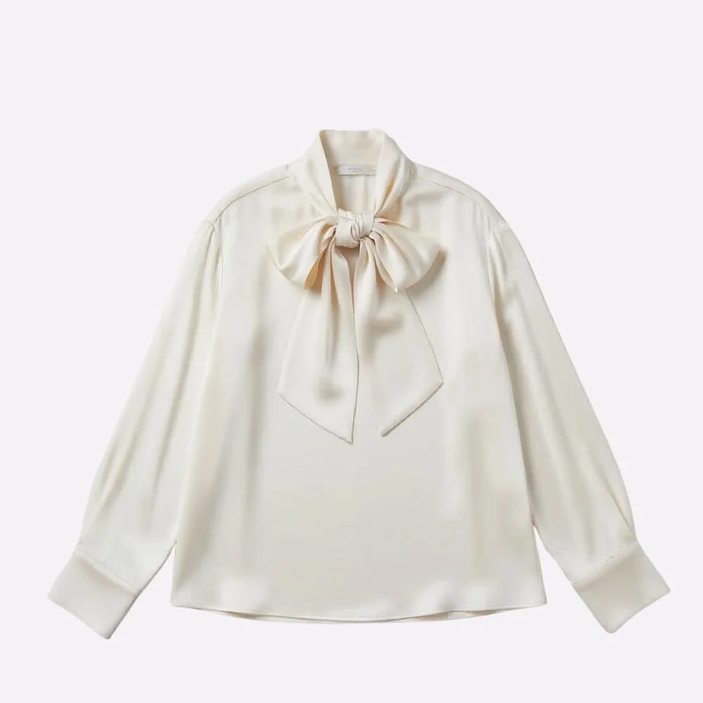 Light Bow Blouse