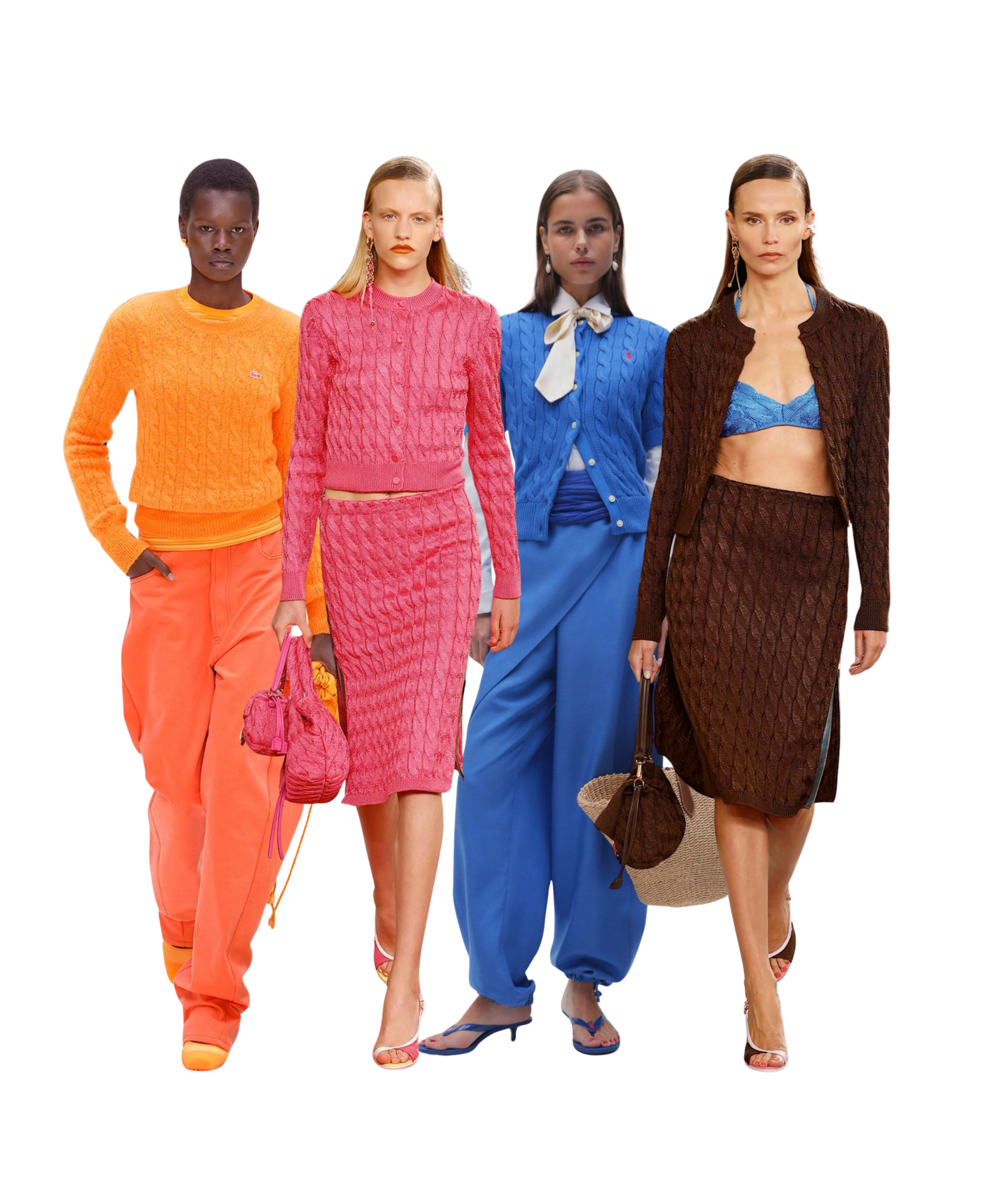 The cable knit knitwear