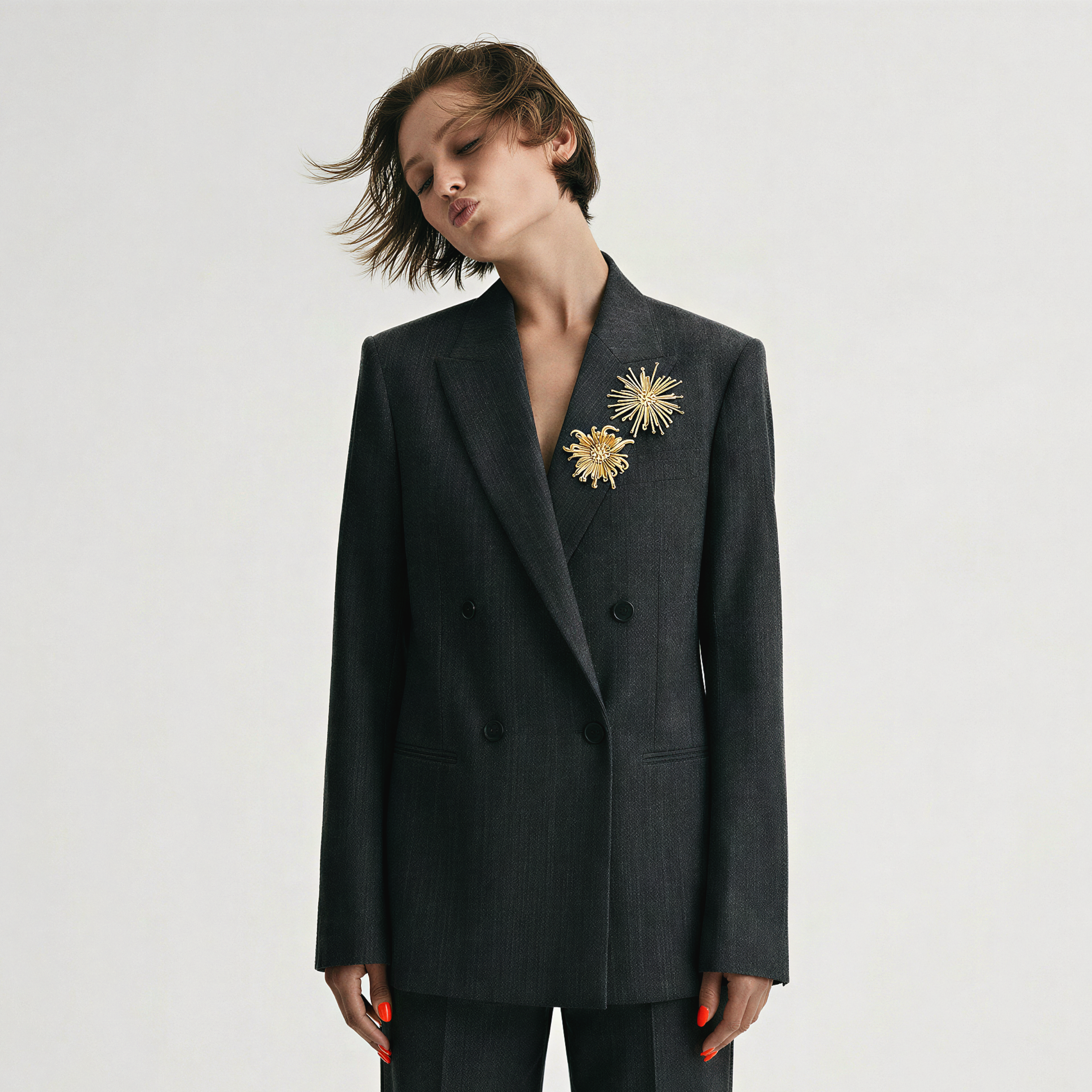 The Charcoal Tailoring + Gold Accent