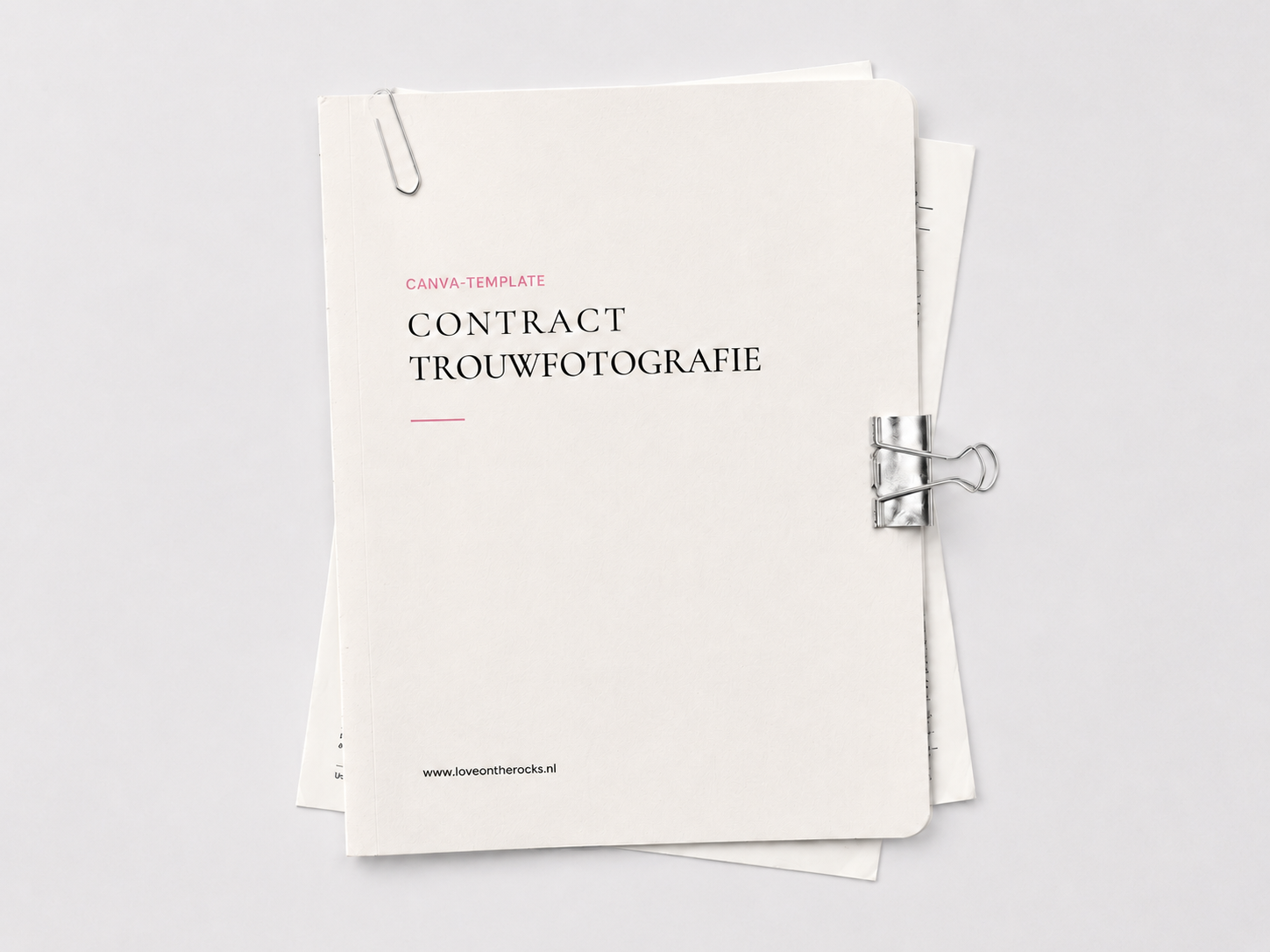 Contract template trouw fotografen