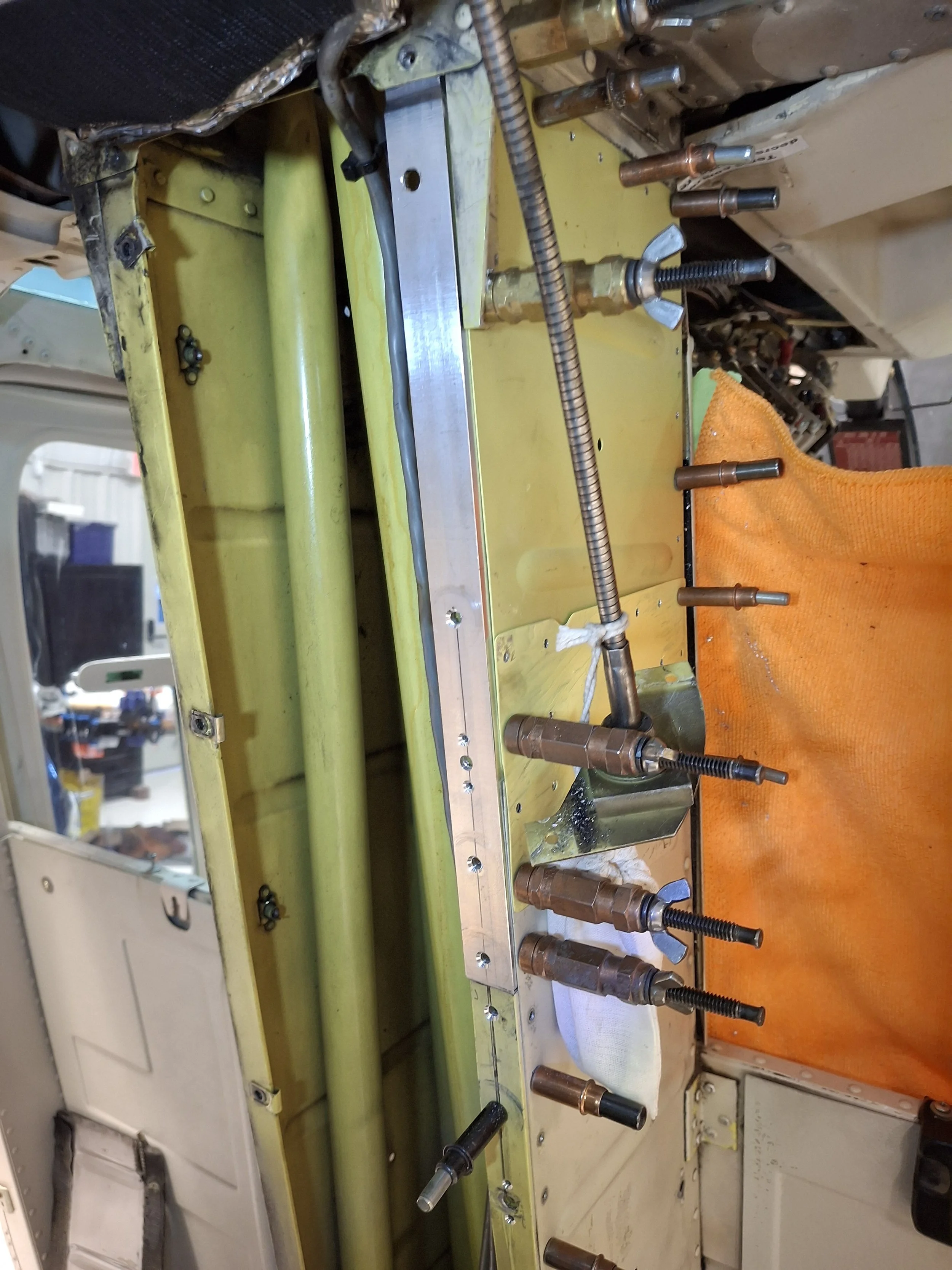 R/H Broom closet splice & web repair