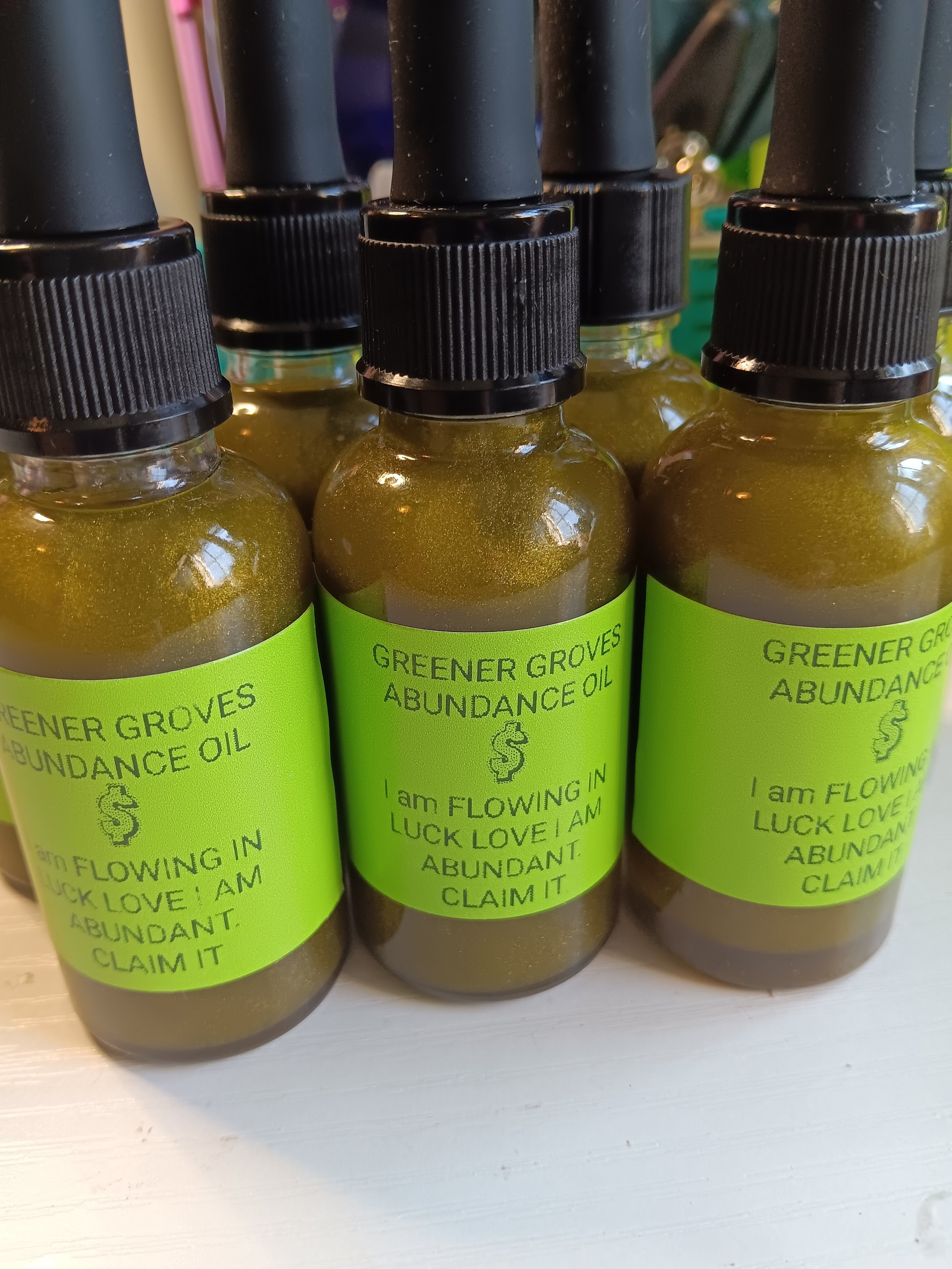NEW AND IMPROVED GREENER GROVES ABUNDANCE SPELL OIL