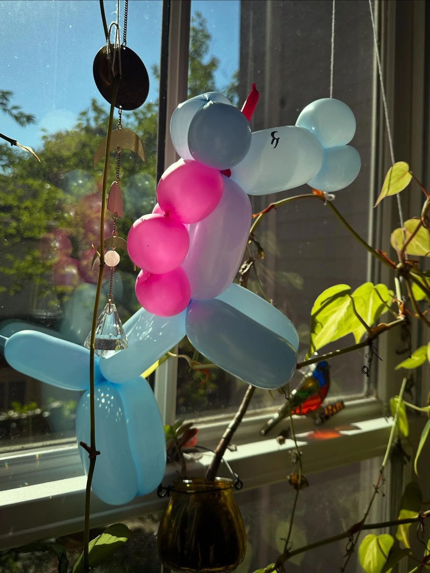 What do you call a unicorn balloon animal that&rsquo;s been in a sunny window too long because you forgot to take it down after trying to take a nice picture of it there because your house only gets good light in one area and you want to make a joke 