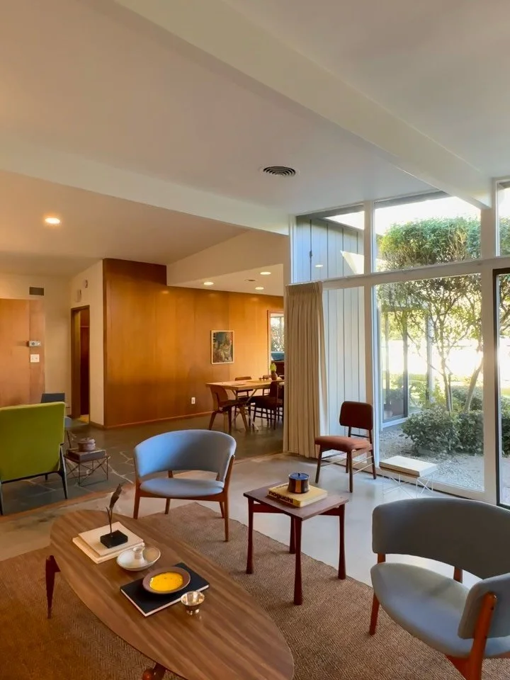 ☀️ A sunlit 1957 Mid-Century Gem in Pasadena &mdash; Designed by R. Van Buren Livingston, AIA

✔️ I ❤️ the walls of glass, mahogany details, and that stone-clad fireplace wall creating effortless mid-century warmth

✔️ A 1957 House of the Week that s