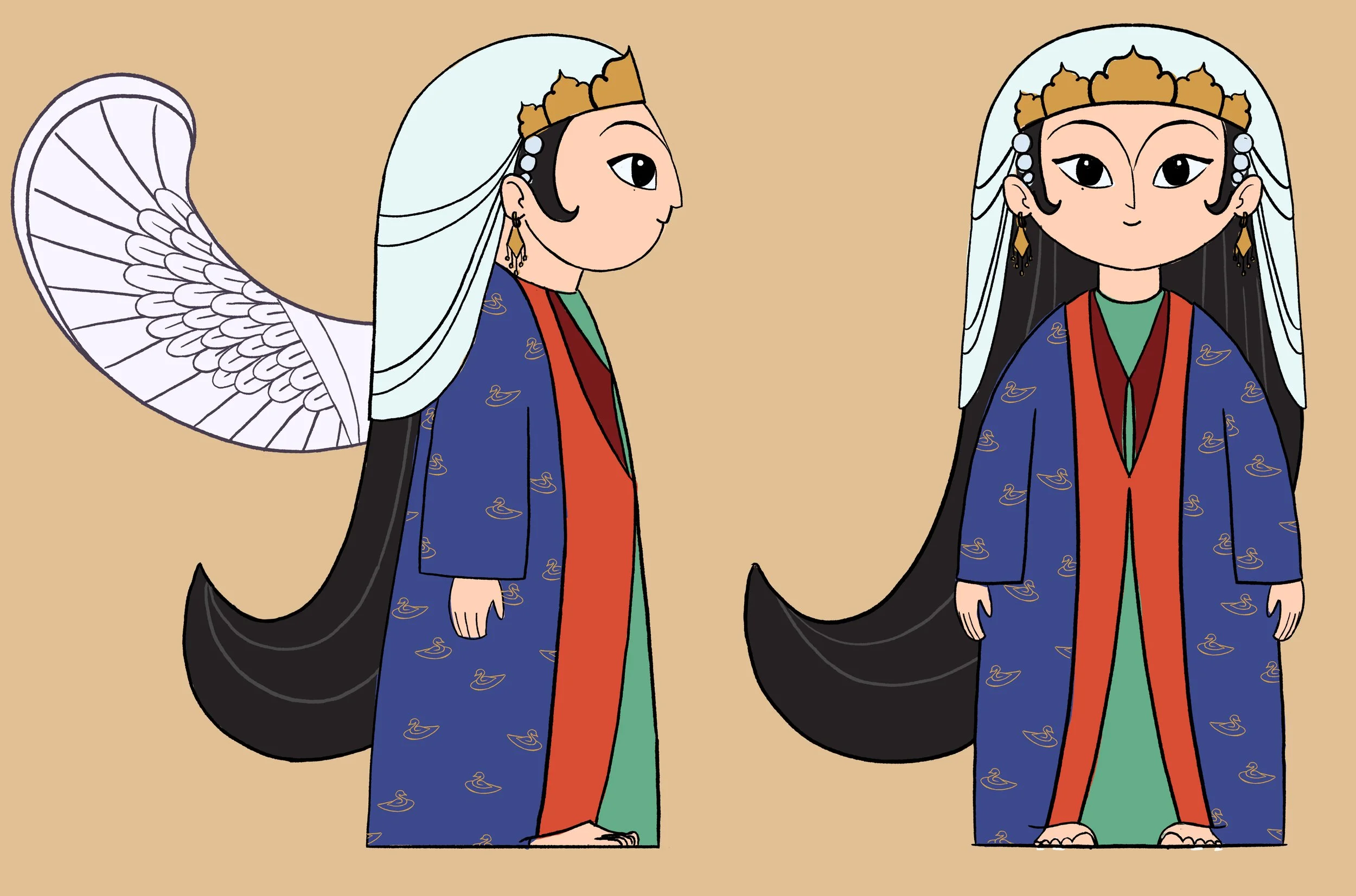 Final character design for Pari-Mehr