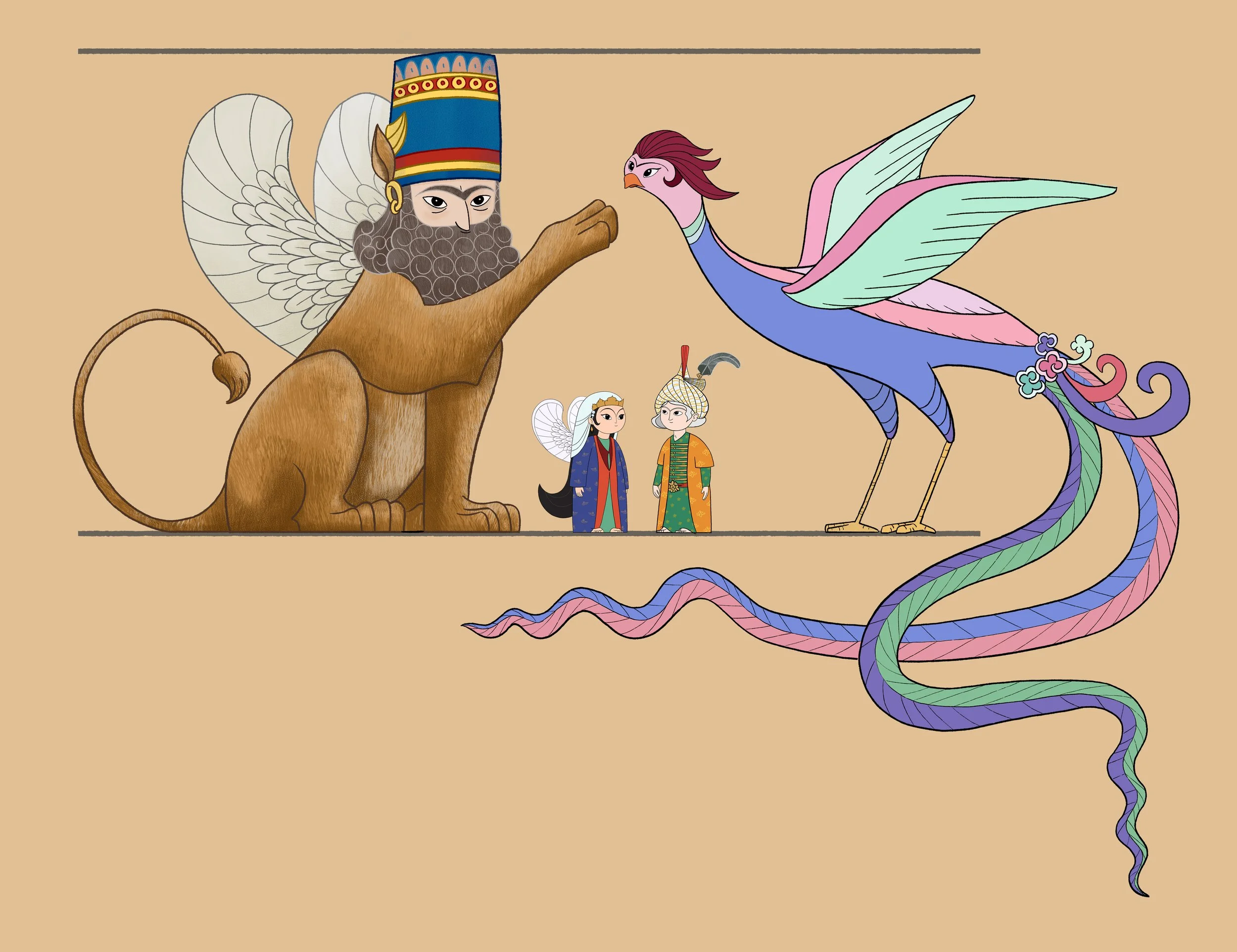 Pari-Mehr Project Characters scale sheet