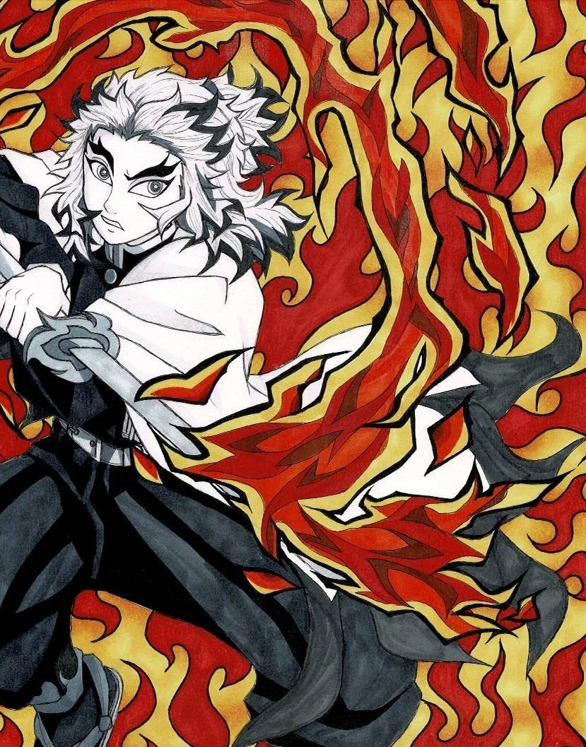 Demon Slayer - Rengoku Kyojuro Print