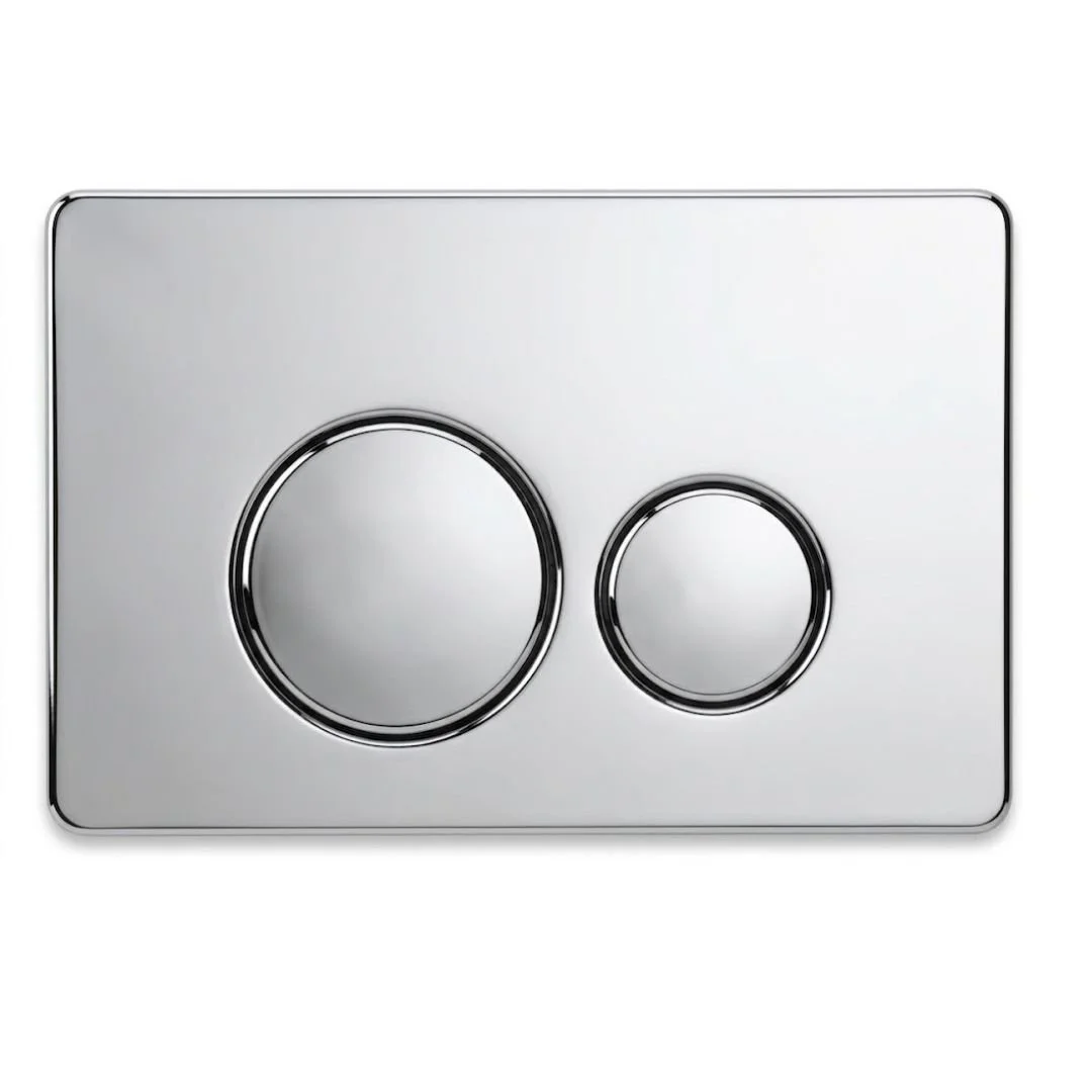 Palm Cistern Button - Chrome