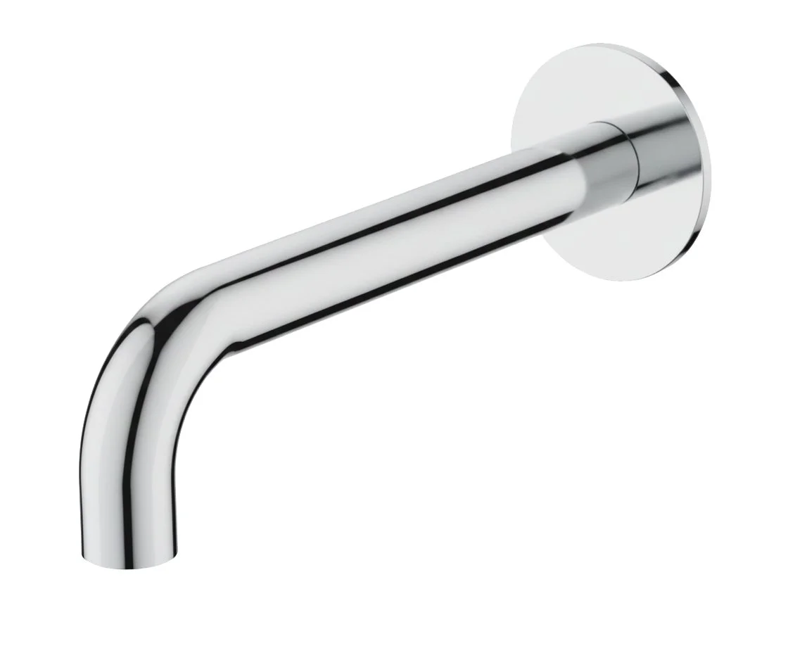 Palm Curved Bath Spout Chrome