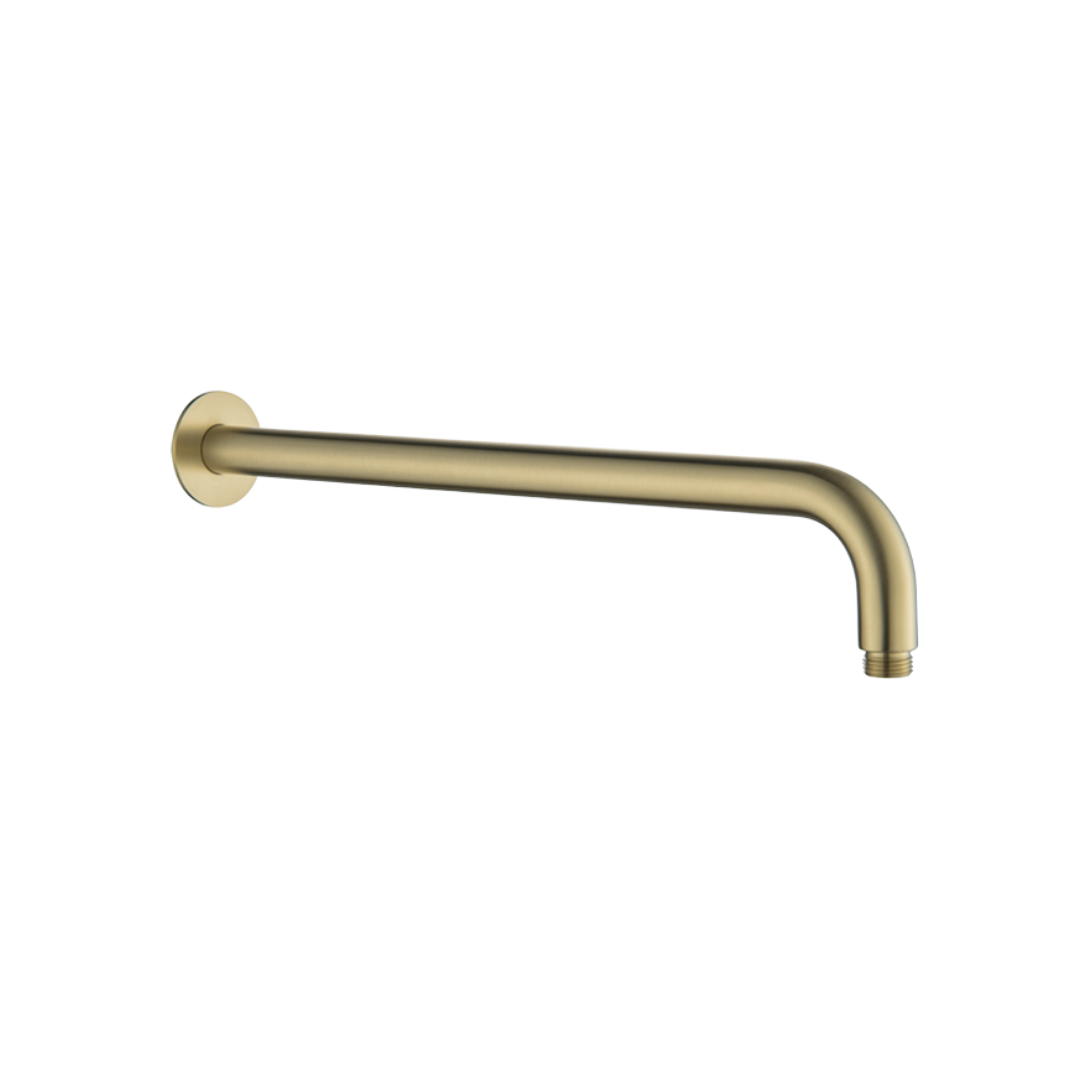 Palm Shower Wall Arm Brushed Brass