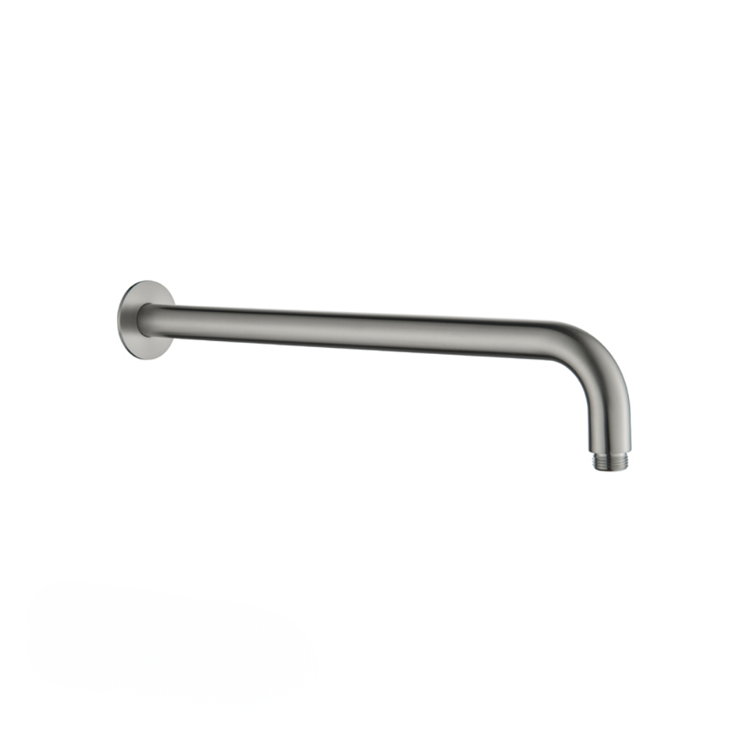 Palm Shower Wall Arm Brushed Stainless