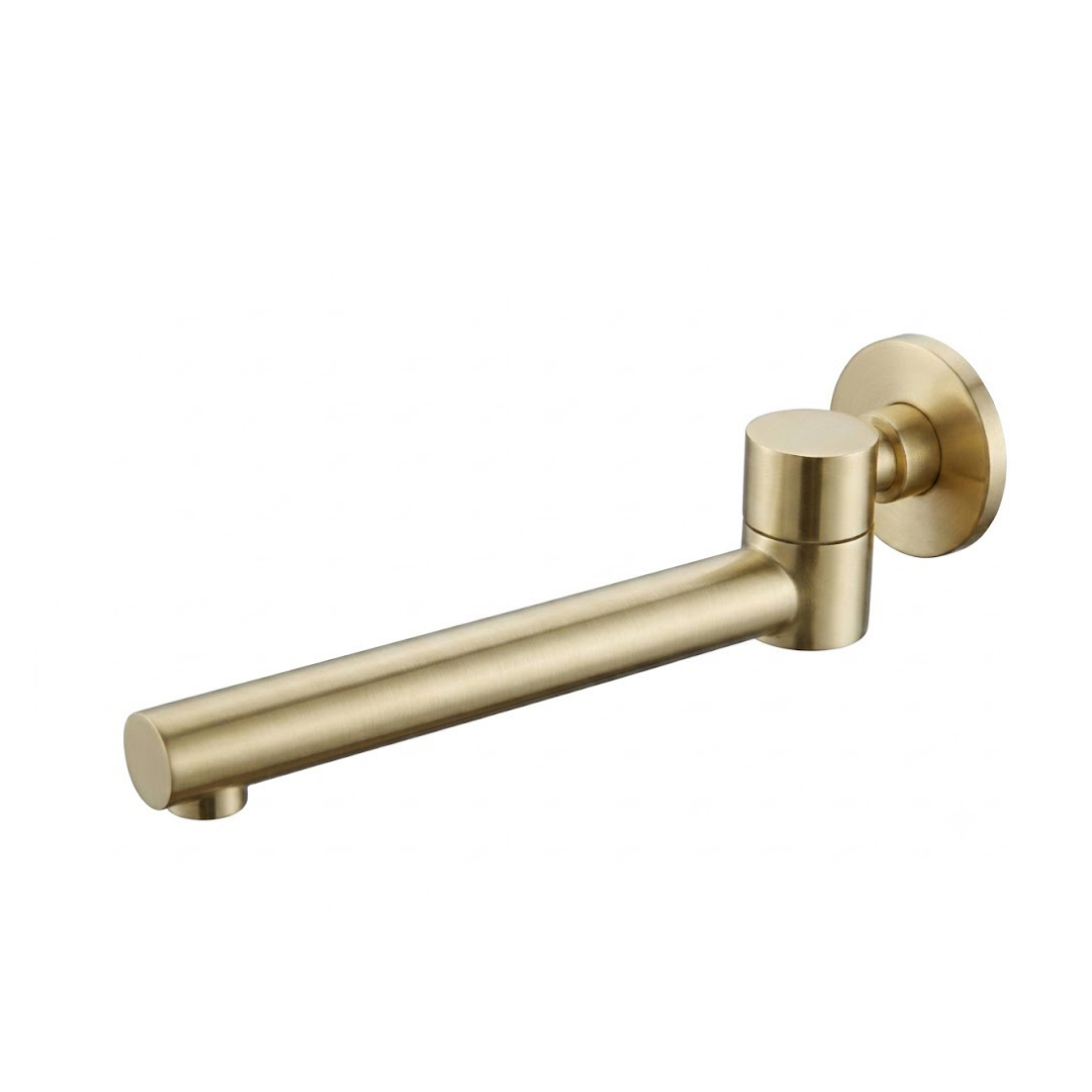 Palm Swivel Spout Brushed Brass