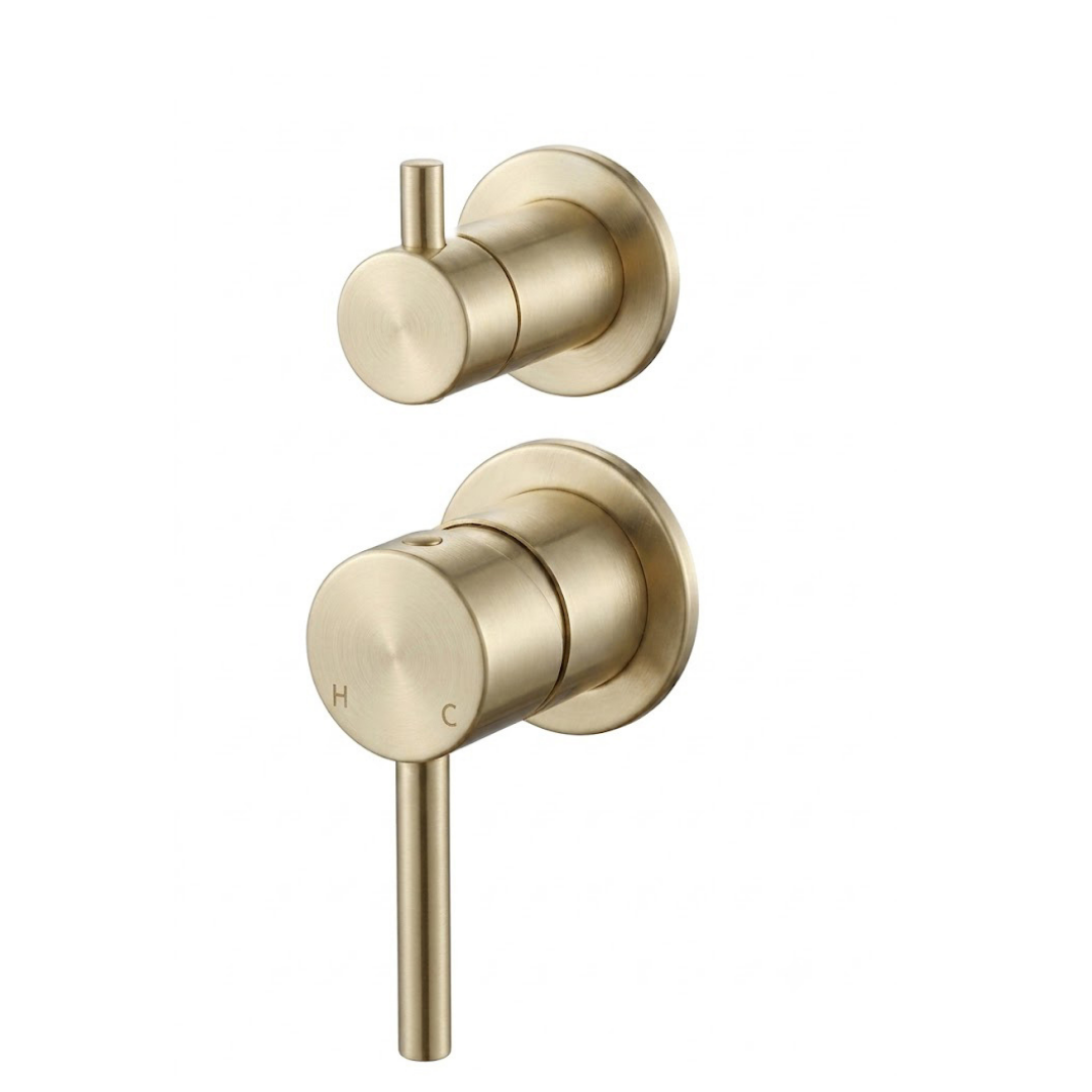 Palm Diverter Kit Brushed Brass