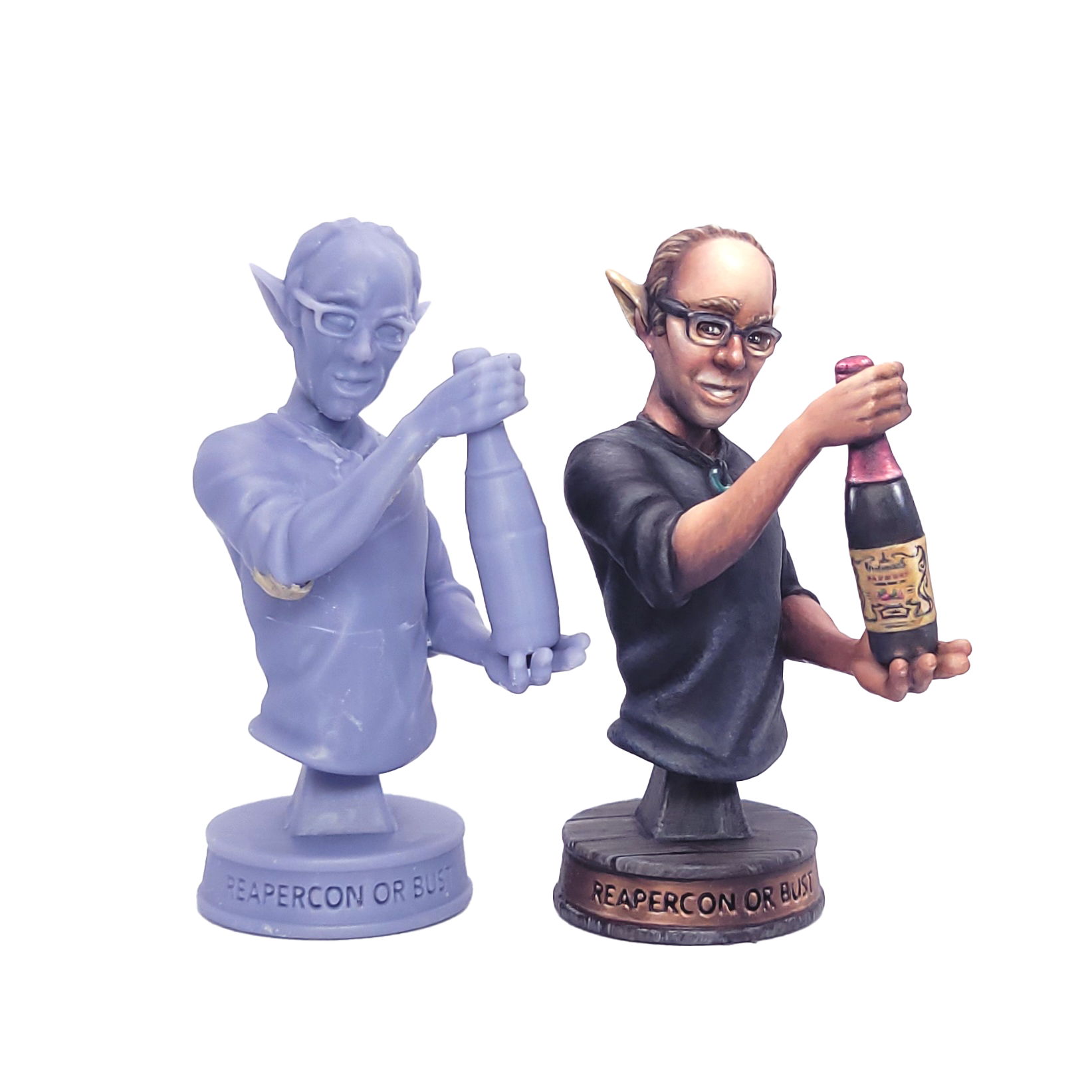 Things don't always go as planned. The initial bust print's elbow was warped- but I'm not one to waste materials. The bust soon had a custom, apoxie sculpted elbow, and when painted over, it looked completely natural. Improvise. Adapt. Overcome.