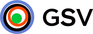 GSV logo with circular target symbol and the letters GSV.