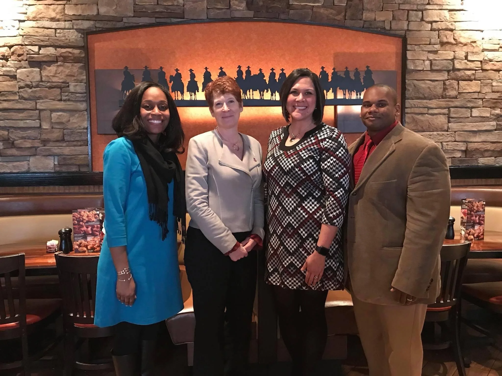 Dr. Samuel with Dr. Beth Caron, Linda Hampton of Kentucky, and Dr. Wayne Lewis.