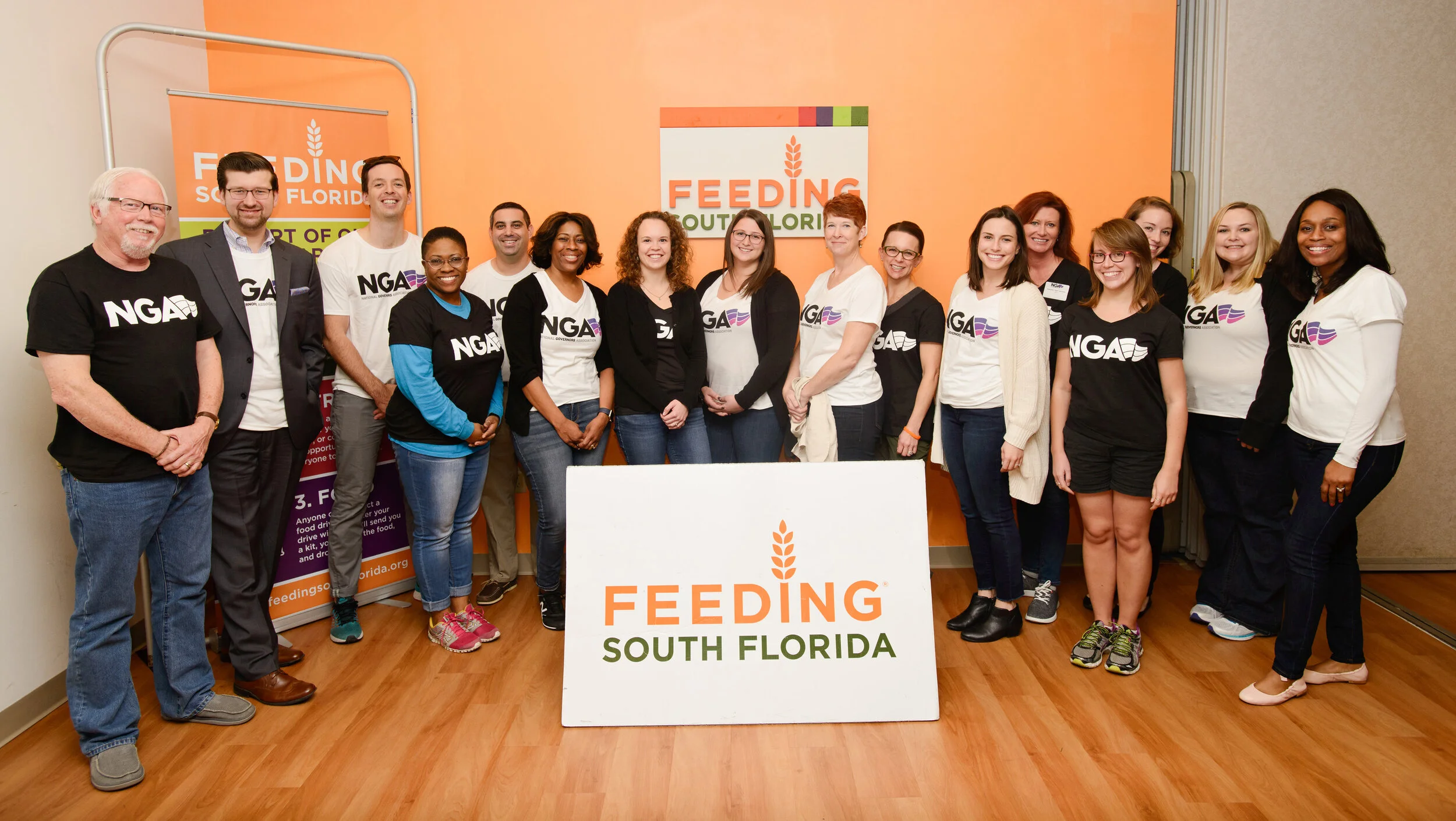 The National Governors Association education team giving back in Miami, Florida after Hurricane Irma.