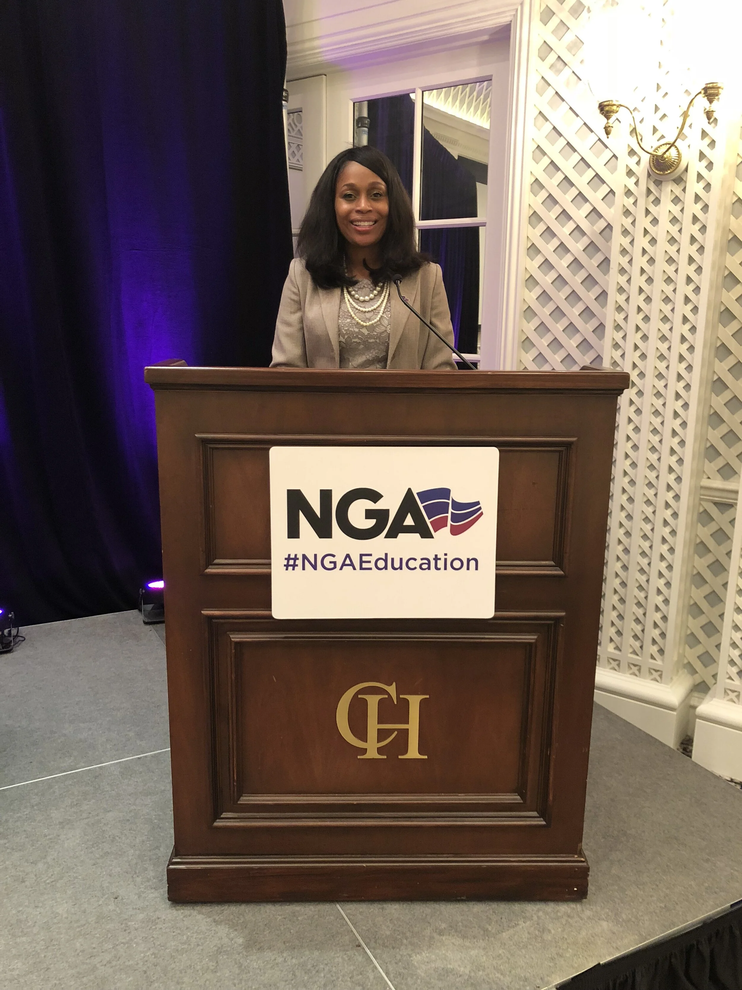 The Governors' Education Policy Advisors Institute in Little Rock, Arkansas.