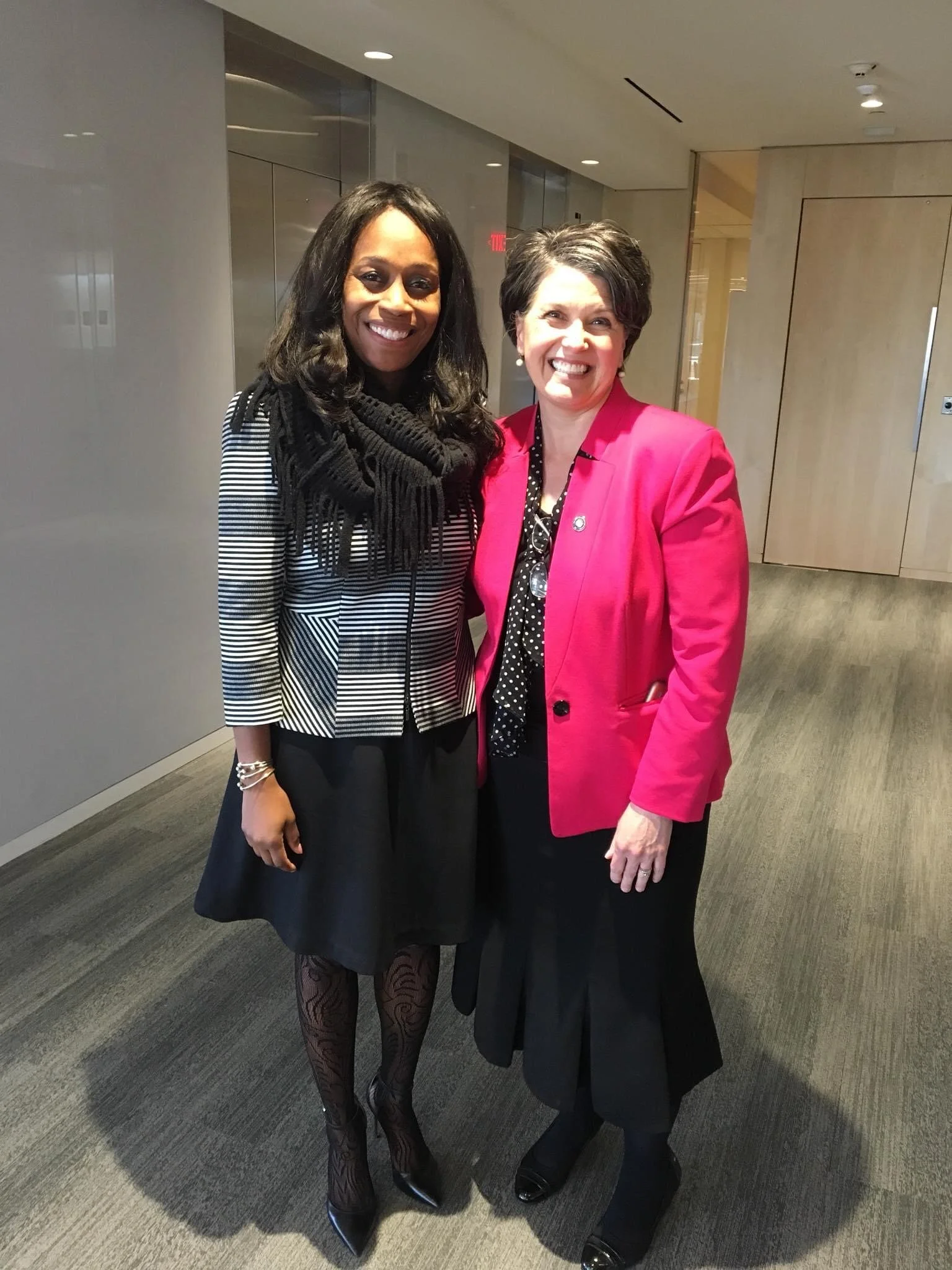 Dr. Samuel with former Governor's Education Advisor Tami Pyfer. 