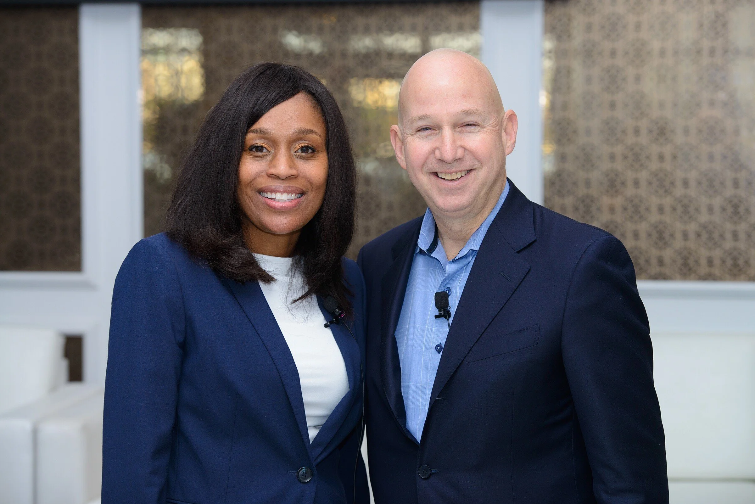 Dr. Samuel and former Governor of Delaware Jack Markell (DE) during the 2017 Governors' Education Policy Advisors Institute
