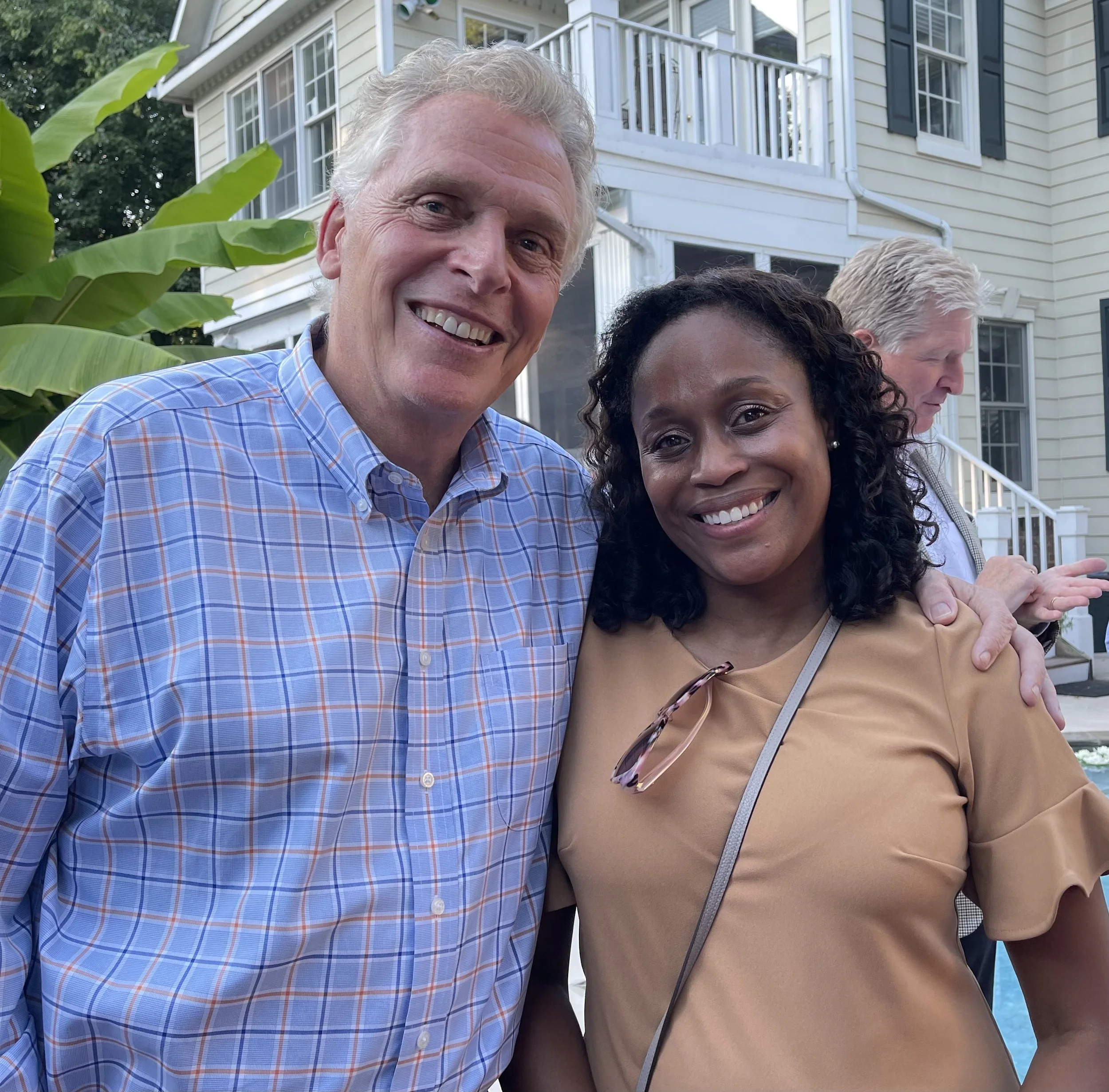 Dr. Samuel and former Governor of Virginia Terry McAluffie