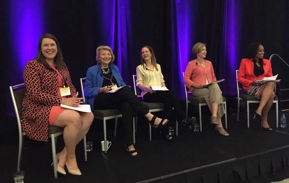 Dr. Samuel moderating a national panel on early childhood.