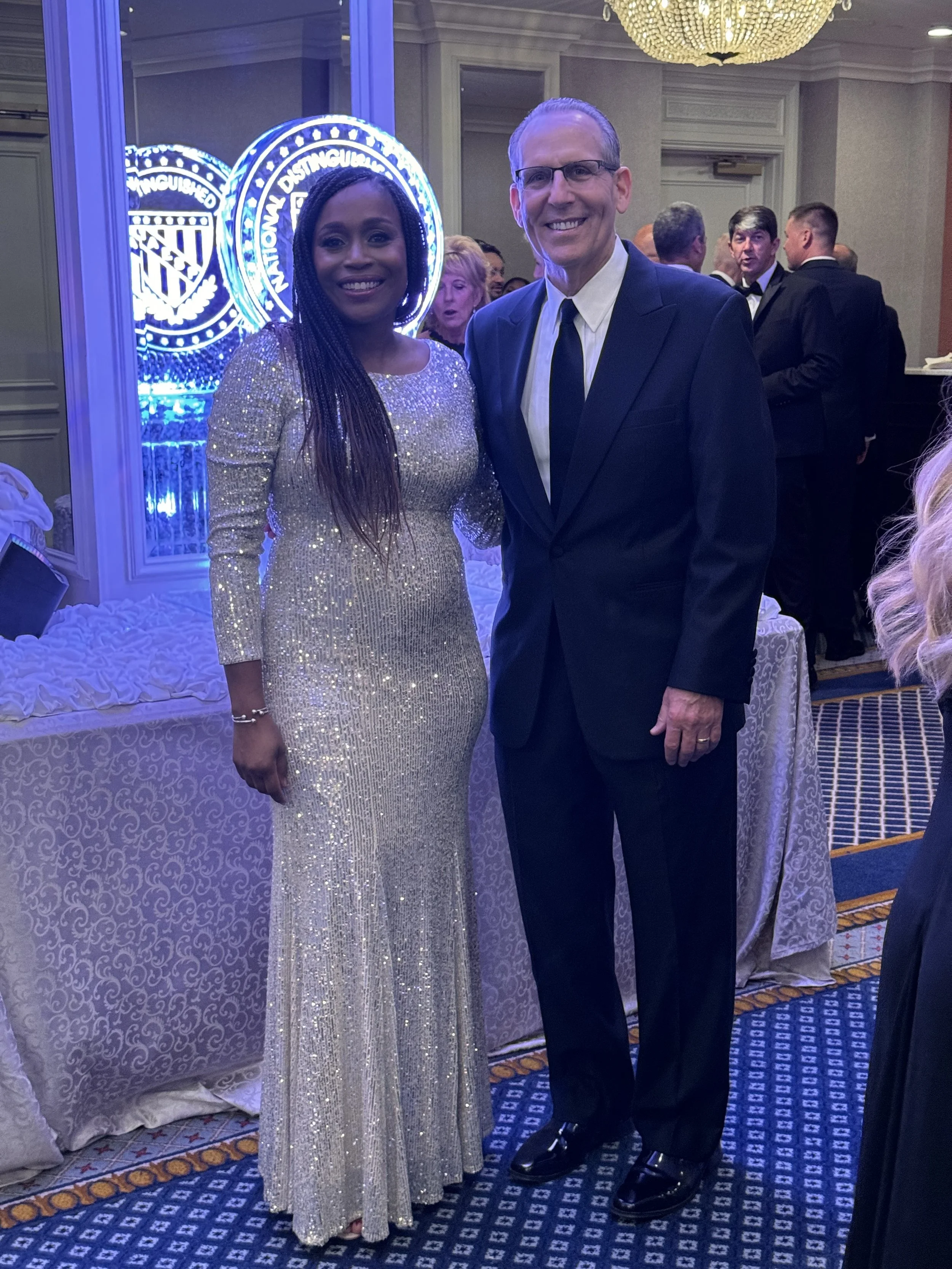 Dr. Samuel and Dr. Franks at the NAESP Distinguished Principals Gala.