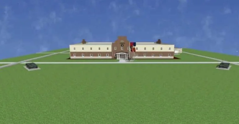 2-2 Lancer Brigade HQ - Concrete Pads & Flagpoles
