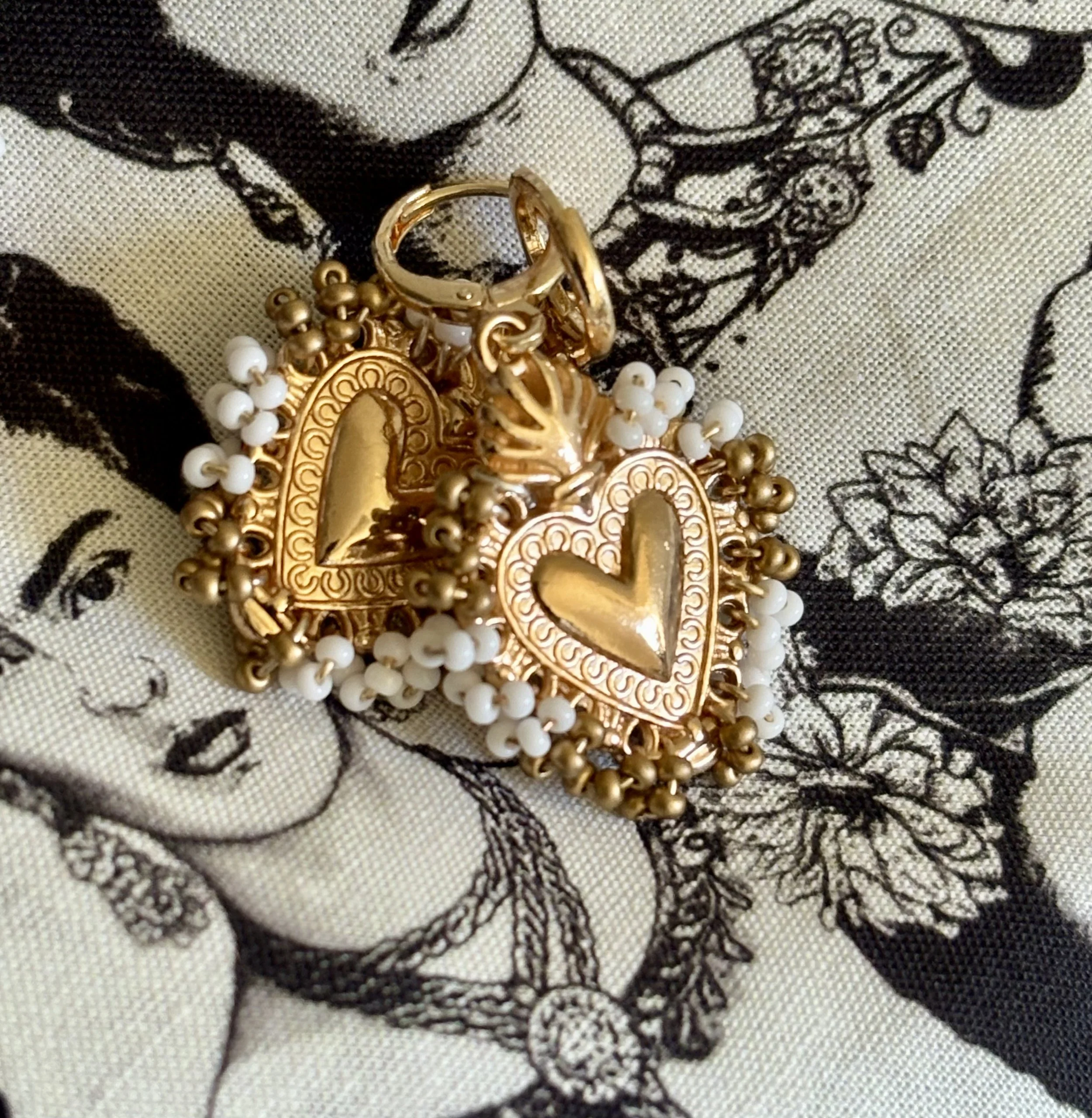 Heart Earrings-Oaxaca