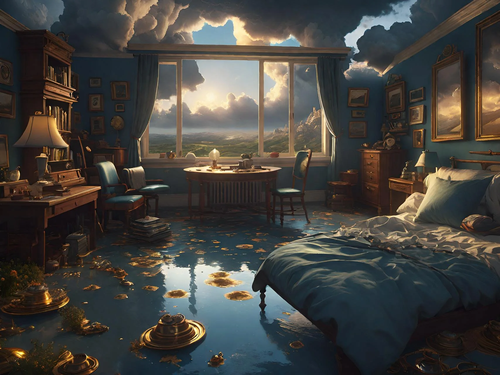 open sky bedroom golden hour light sleepless nights 