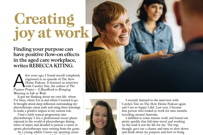 Creating Joy at Work