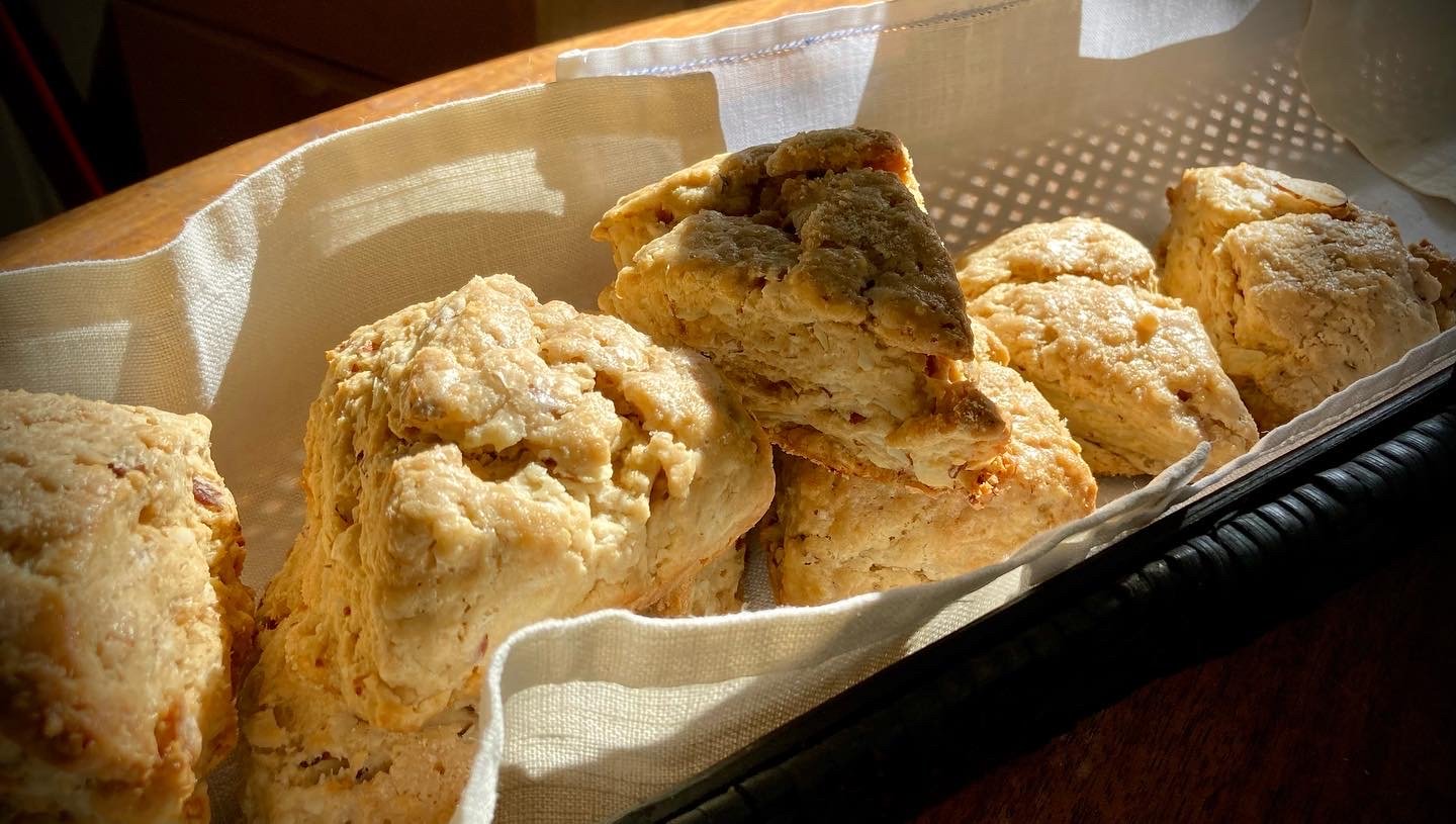 earl grey citrus almond moon scones