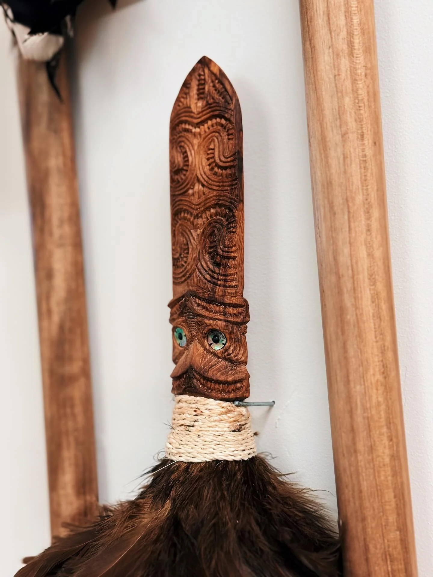 Now available in store only 🛍️

We are pleased to announce our first carved pieces for sale at @ngamanuatoi by @te_haumihi_whakairo along with some prints and bespoke paintings created by our manu that you can purchase when you visit our whare. 

So