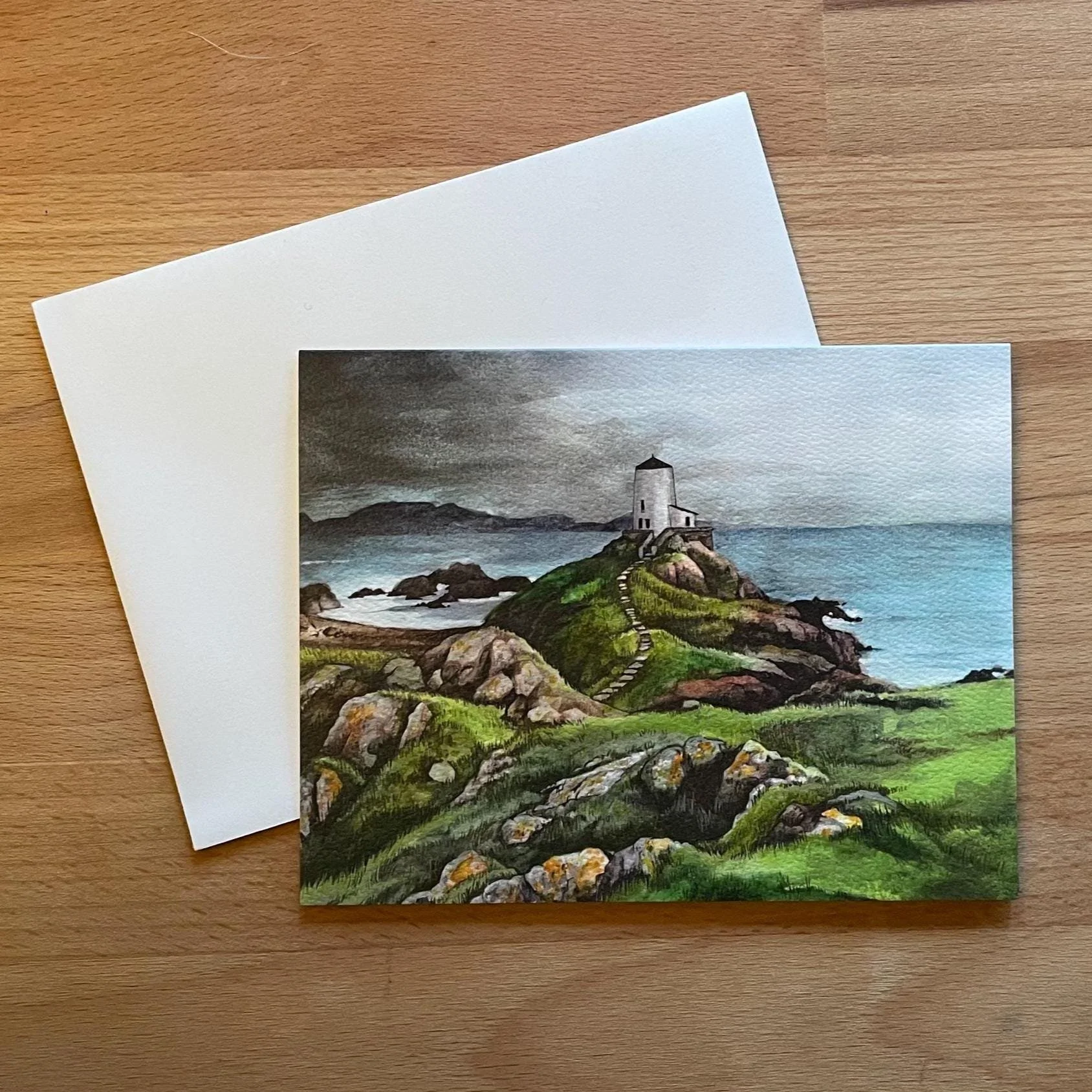 Tŵr Mawr Lighthouse Greeting Card