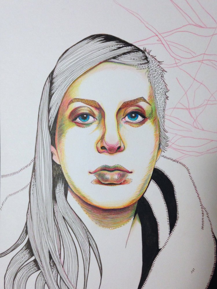 2016, Colored Pencil and Ink